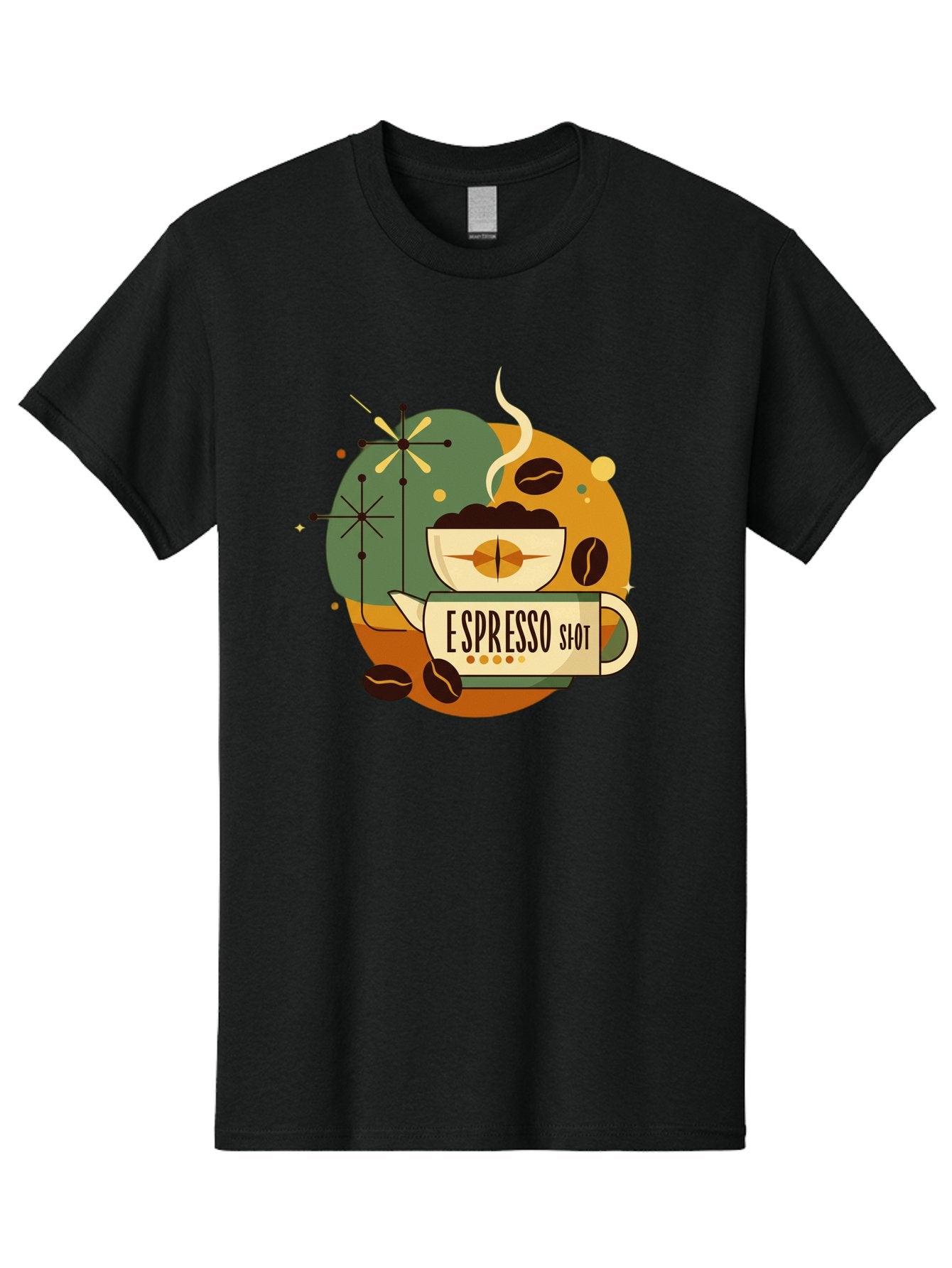 Espresso-Shot-1 Men'S Graphic Tee, 100% Cotton, Comfortable Casual Summer Wear, Machine Washable, Espresso Cup, Coffee Beans, Steaming Hot, Morning Coffee, Caffeine Boost, Coffee Break, Coffee Culture, Coffee Art, Coffee Design Bab891 4