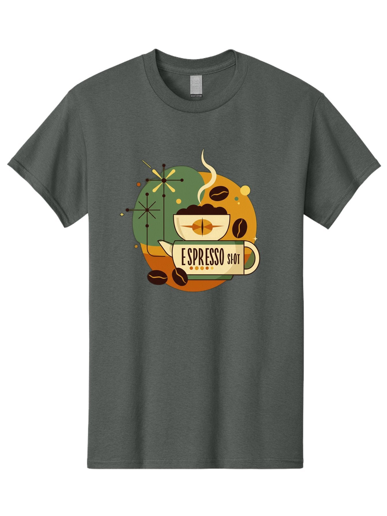 Espresso-Shot-1 Men'S Graphic Tee, 100% Cotton, Comfortable Casual Summer Wear, Machine Washable, Espresso Cup, Coffee Beans, Steaming Hot, Morning Coffee, Caffeine Boost, Coffee Break, Coffee Culture, Coffee Art, Coffee Design Bab891 7