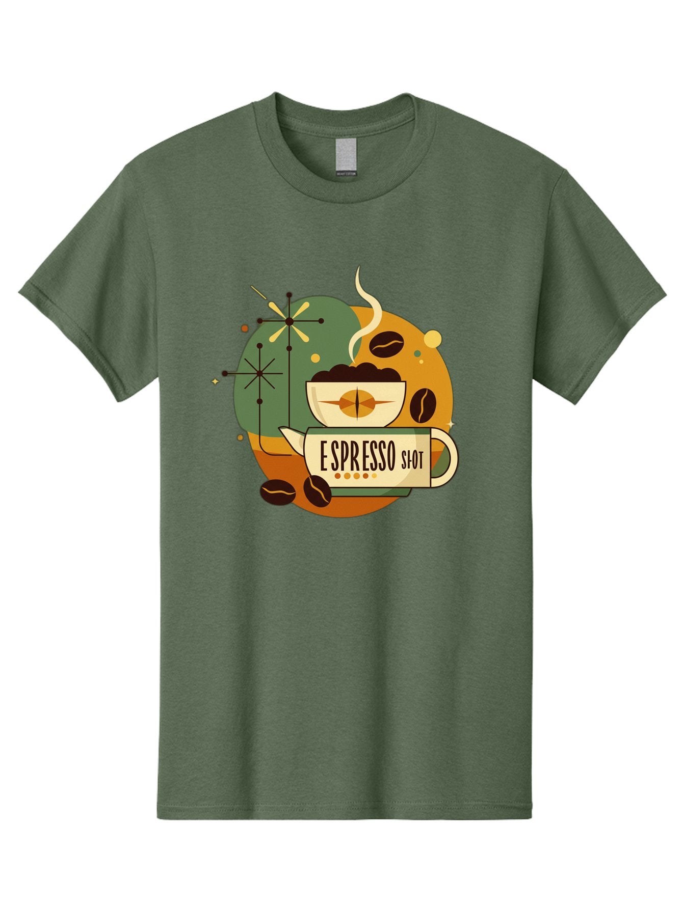 Espresso-Shot-1 Men'S Graphic Tee, 100% Cotton, Comfortable Casual Summer Wear, Machine Washable, Espresso Cup, Coffee Beans, Steaming Hot, Morning Coffee, Caffeine Boost, Coffee Break, Coffee Culture, Coffee Art, Coffee Design Bab891 5