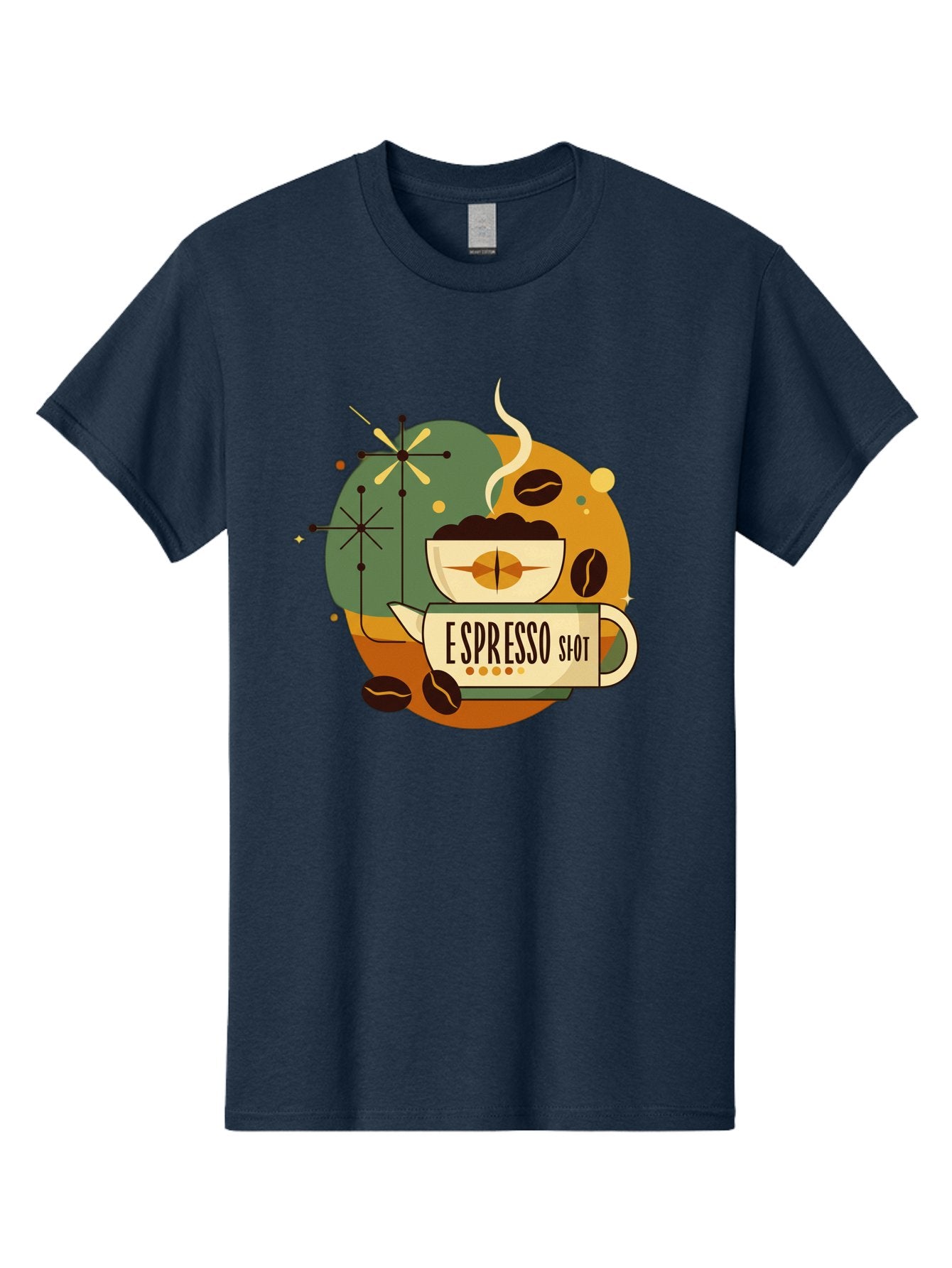 Espresso-Shot-1 Men'S Graphic Tee, 100% Cotton, Comfortable Casual Summer Wear, Machine Washable, Espresso Cup, Coffee Beans, Steaming Hot, Morning Coffee, Caffeine Boost, Coffee Break, Coffee Culture, Coffee Art, Coffee Design Bab891 6