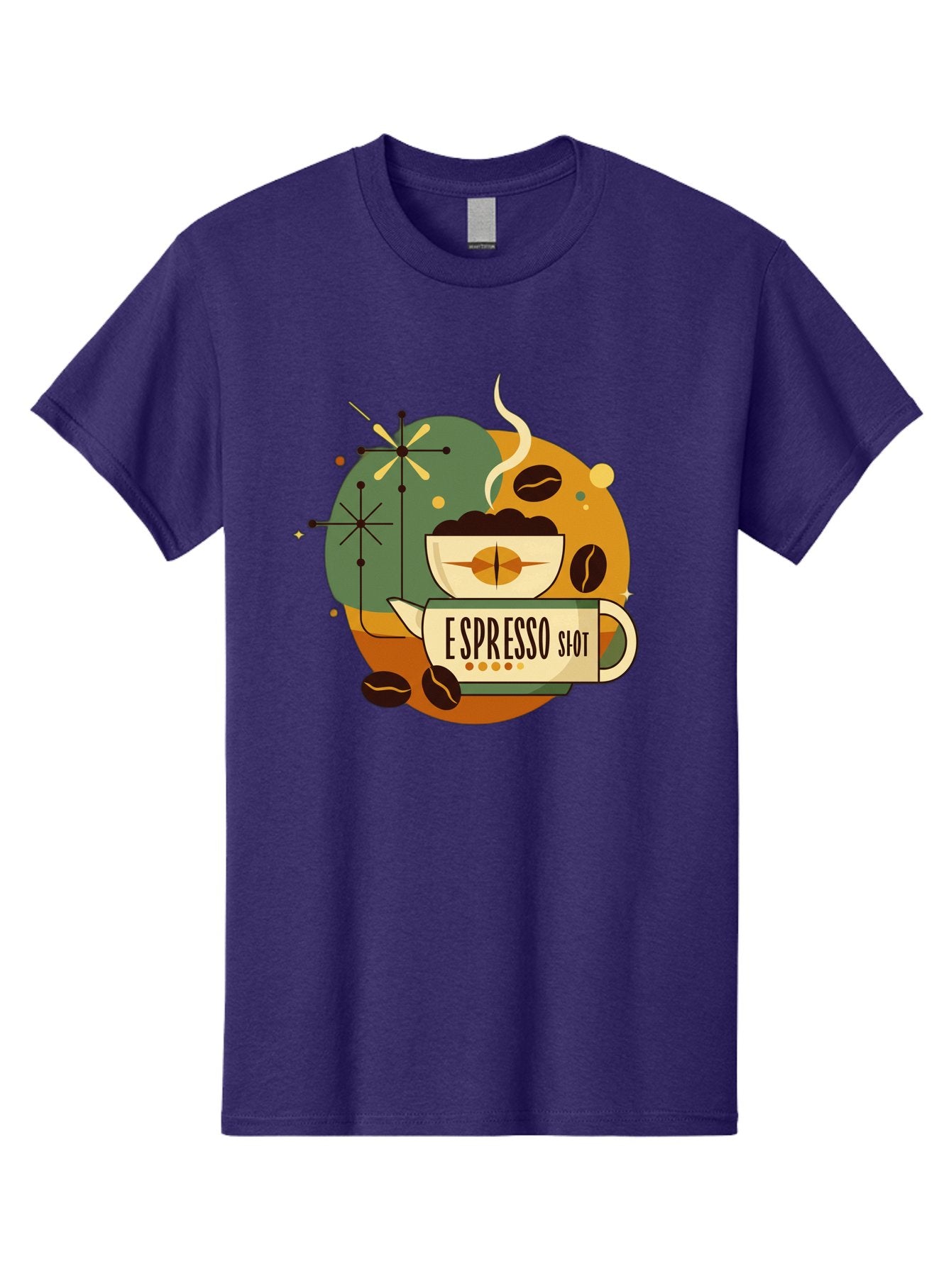 Espresso-Shot-1 Men'S Graphic Tee, 100% Cotton, Comfortable Casual Summer Wear, Machine Washable, Espresso Cup, Coffee Beans, Steaming Hot, Morning Coffee, Caffeine Boost, Coffee Break, Coffee Culture, Coffee Art, Coffee Design Bab891