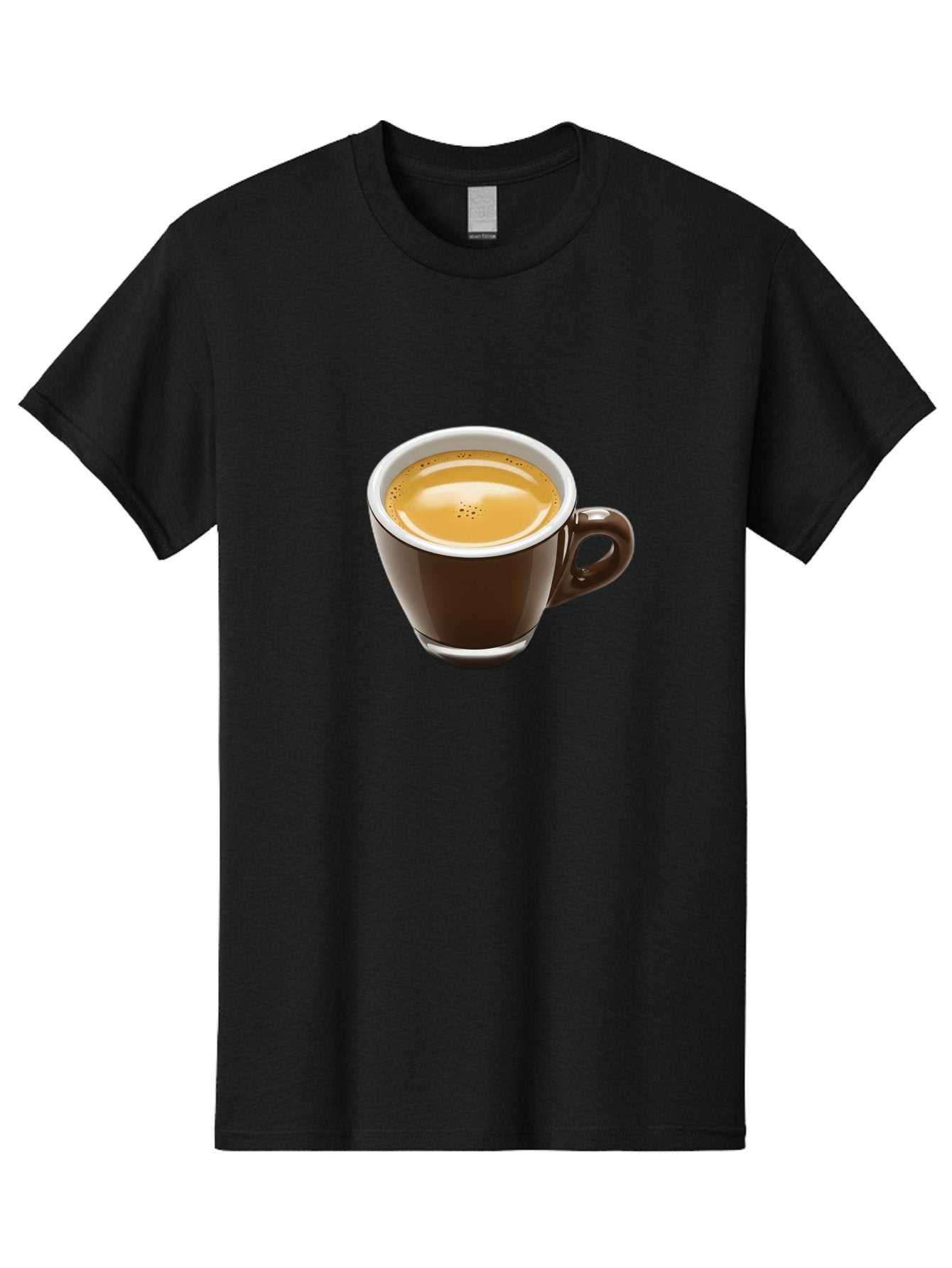 Espresso Men'S Graphic Tee, 100% Cotton, Comfortable Casual Summer Wear, Machine Washable, Coffee Cup, Espresso, Morning Coffee, Crema On Top, Coffee Beverage, Brown Ceramic Cup, Coffee Culture Bab894 6