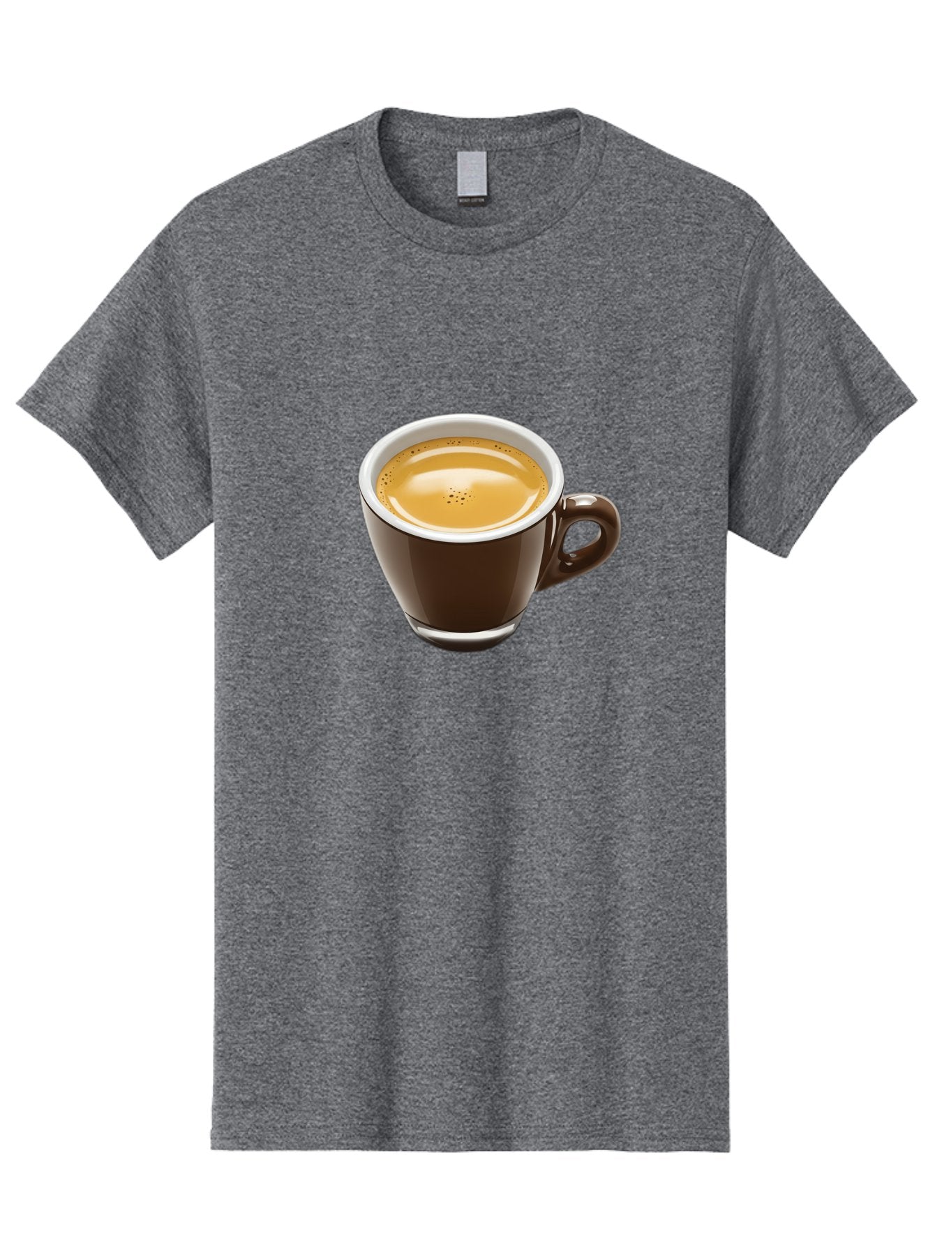 Espresso Men'S Graphic Tee, 100% Cotton, Comfortable Casual Summer Wear, Machine Washable, Coffee Cup, Espresso, Morning Coffee, Crema On Top, Coffee Beverage, Brown Ceramic Cup, Coffee Culture Bab894 11