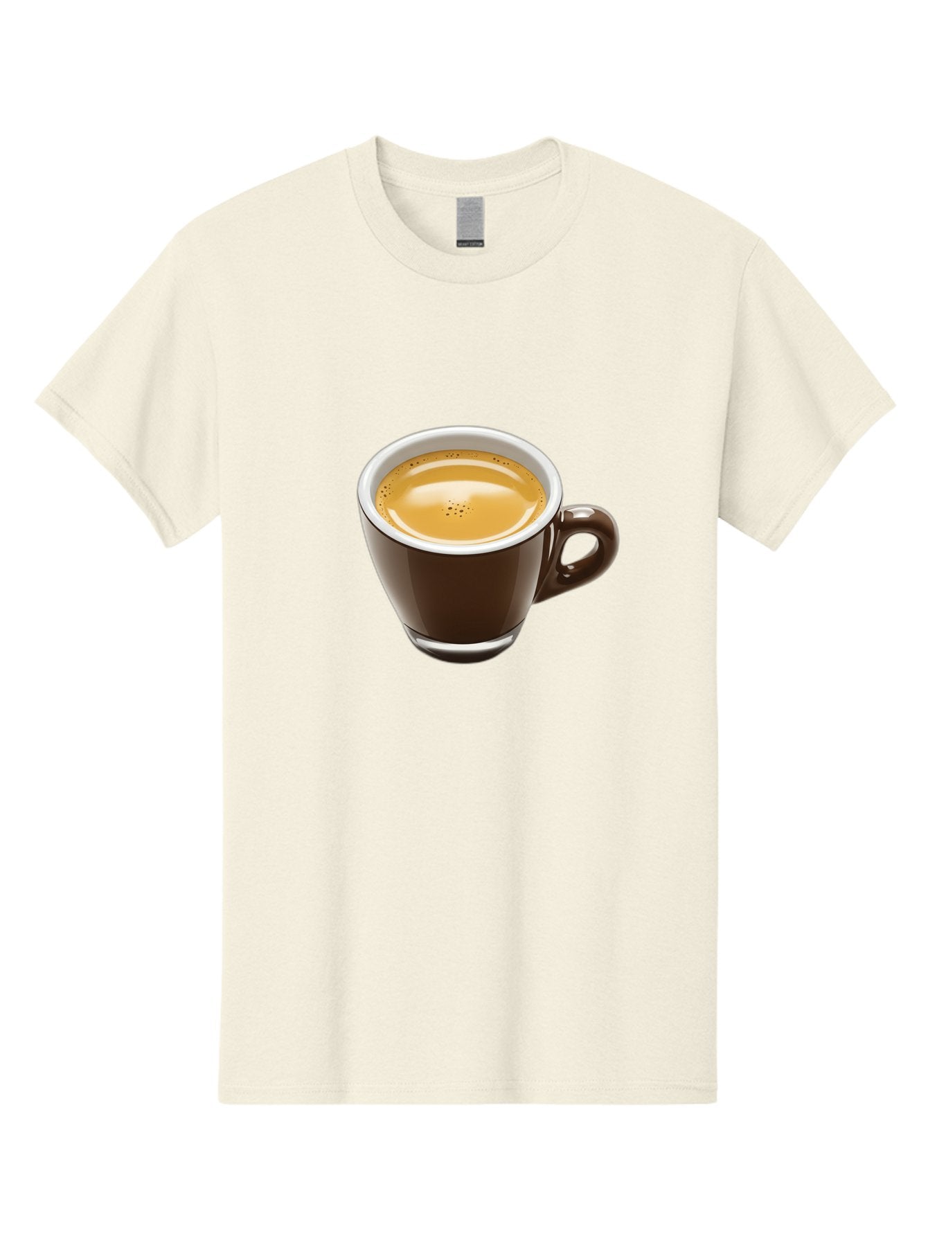Espresso Men'S Graphic Tee, 100% Cotton, Comfortable Casual Summer Wear, Machine Washable, Coffee Cup, Espresso, Morning Coffee, Crema On Top, Coffee Beverage, Brown Ceramic Cup, Coffee Culture Bab894 12