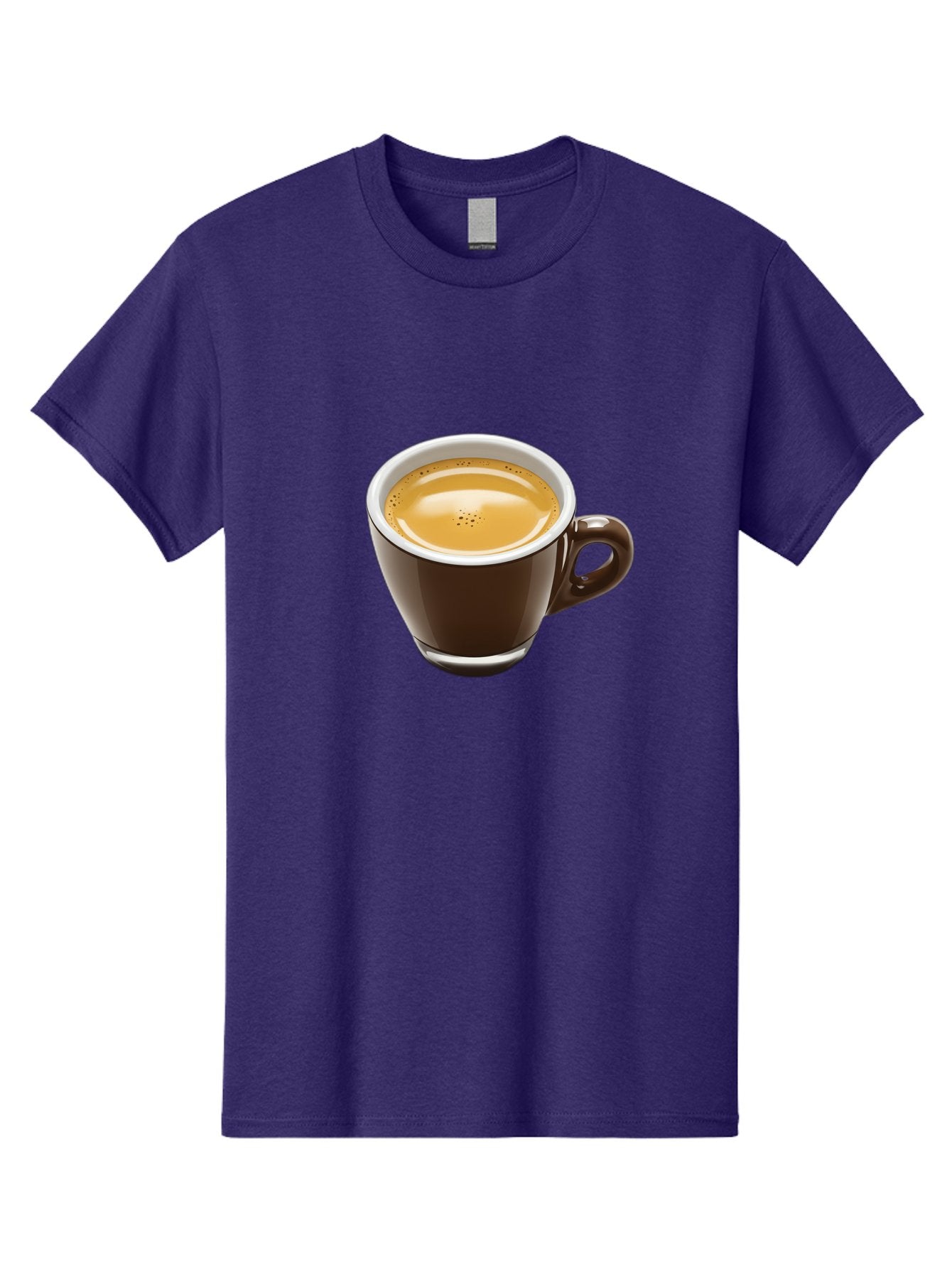 Espresso Men'S Graphic Tee, 100% Cotton, Comfortable Casual Summer Wear, Machine Washable, Coffee Cup, Espresso, Morning Coffee, Crema On Top, Coffee Beverage, Brown Ceramic Cup, Coffee Culture Bab894 7