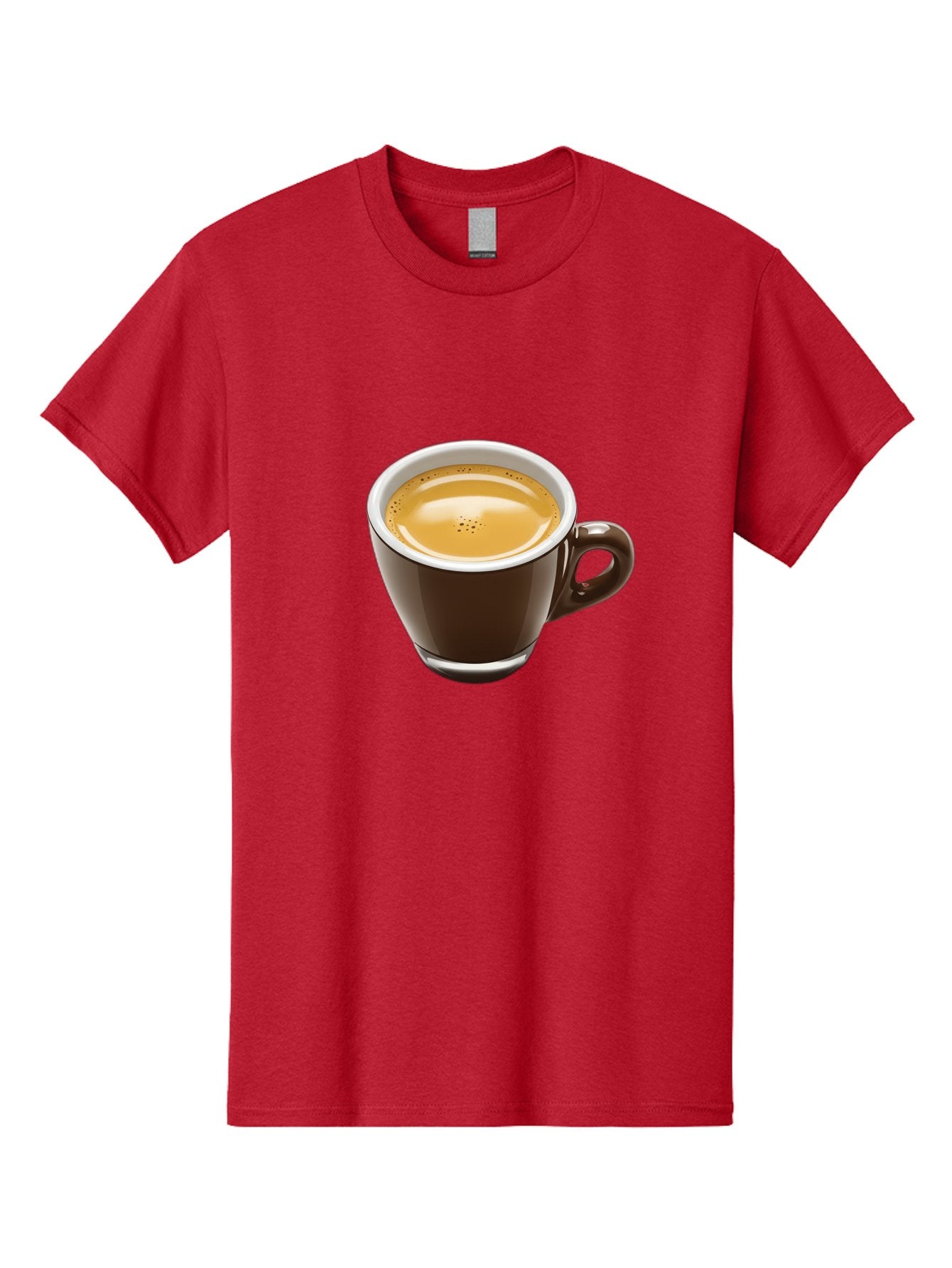 Espresso Men'S Graphic Tee, 100% Cotton, Comfortable Casual Summer Wear, Machine Washable, Coffee Cup, Espresso, Morning Coffee, Crema On Top, Coffee Beverage, Brown Ceramic Cup, Coffee Culture Bab894 10