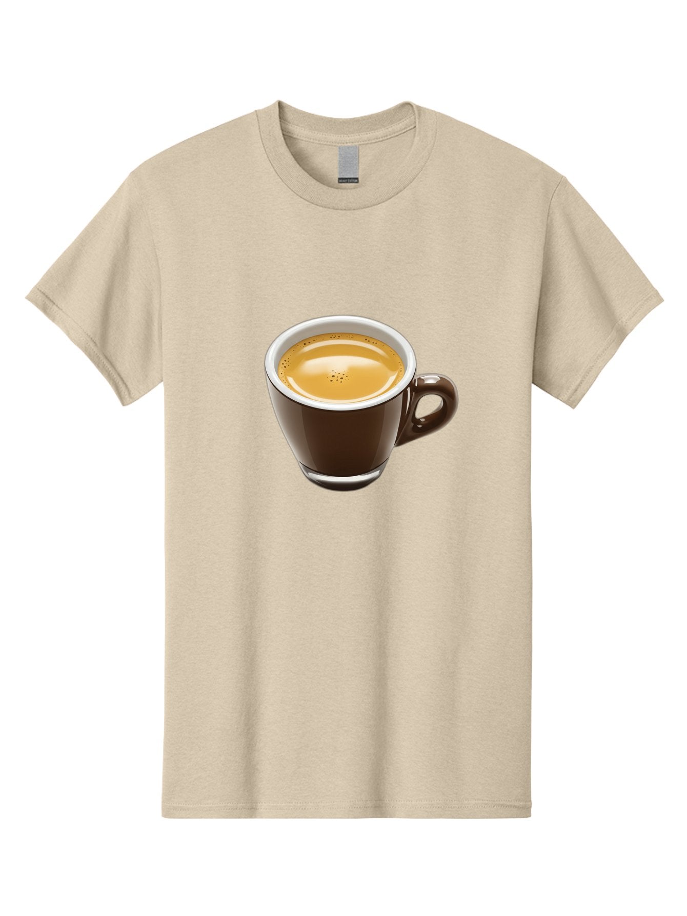 Espresso Men'S Graphic Tee, 100% Cotton, Comfortable Casual Summer Wear, Machine Washable, Coffee Cup, Espresso, Morning Coffee, Crema On Top, Coffee Beverage, Brown Ceramic Cup, Coffee Culture Bab894 14