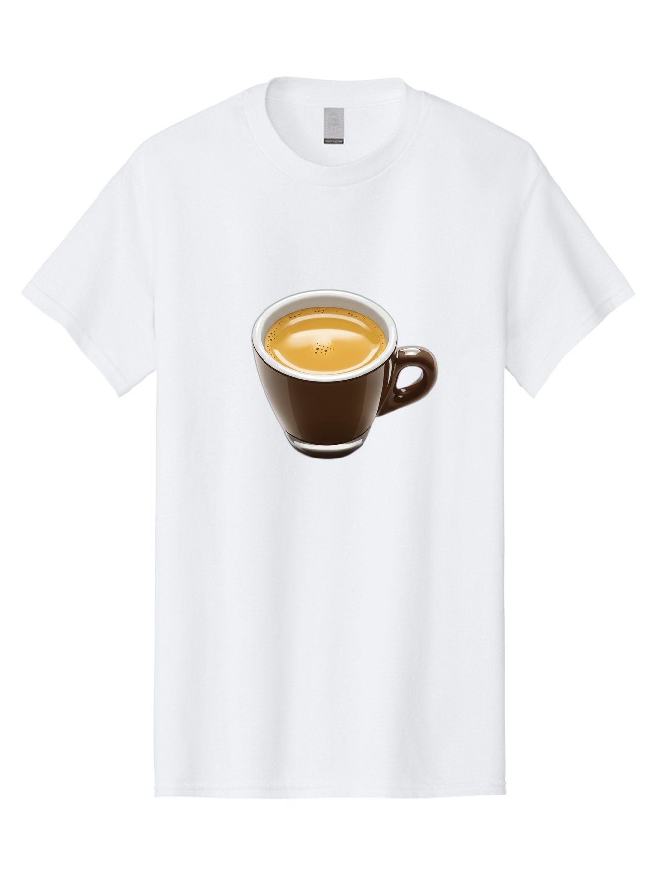 Espresso Men'S Graphic Tee, 100% Cotton, Comfortable Casual Summer Wear, Machine Washable, Coffee Cup, Espresso, Morning Coffee, Crema On Top, Coffee Beverage, Brown Ceramic Cup, Coffee Culture Bab894 8