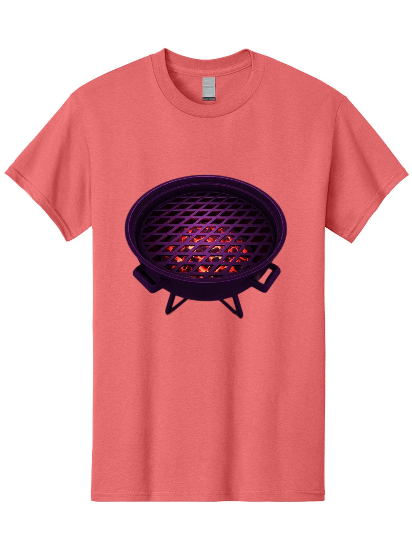 Fire-Pit Men'S Graphic Tee, 100% Cotton, Comfortable Casual Summer Wear, Machine Washable, Fire Pit, Grill Grate, Burning Coals, Outdoor Cooking, Camping Gear, Barbecue, Grill, Outdoor Fire Bab903 10