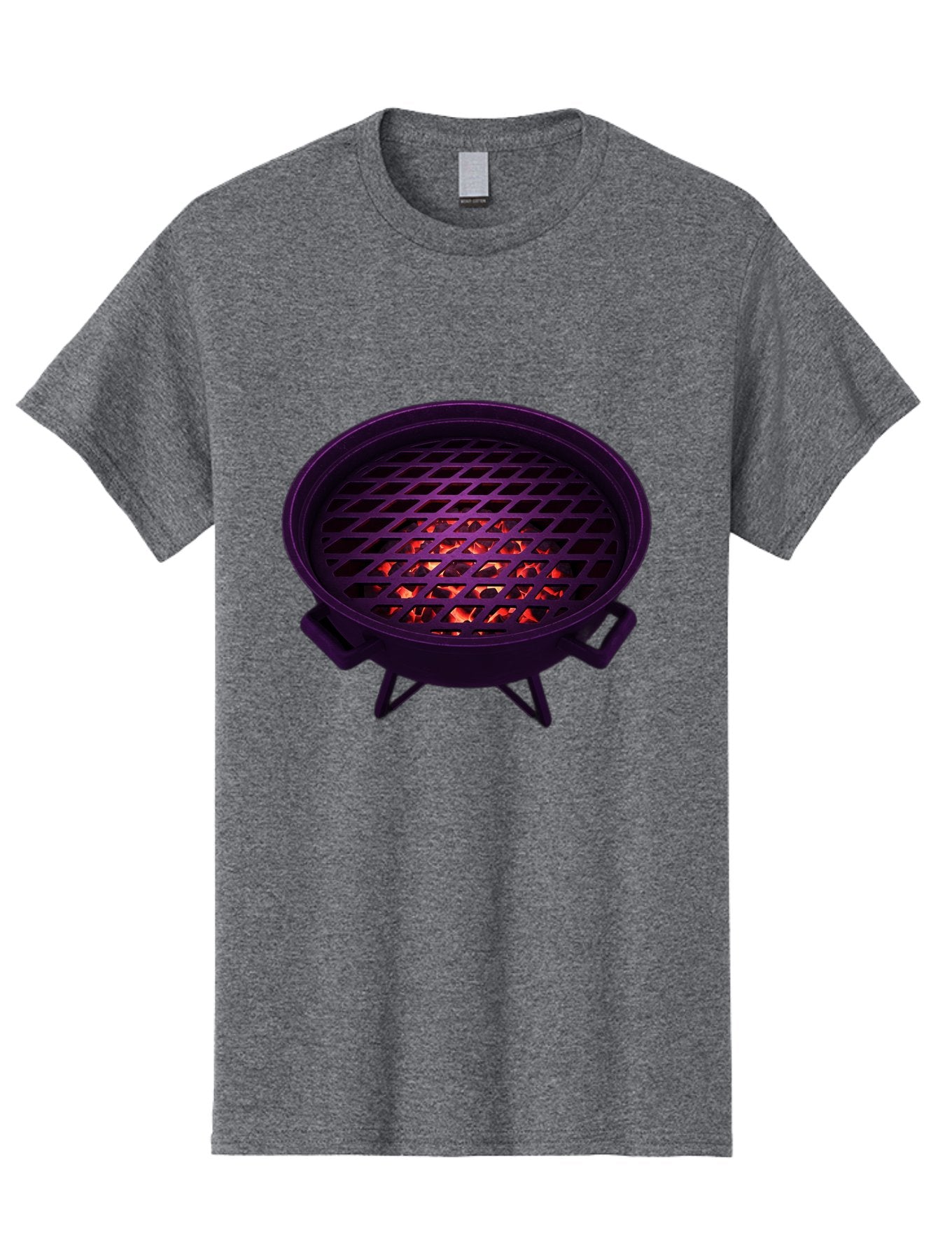 Fire-Pit Men'S Graphic Tee, 100% Cotton, Comfortable Casual Summer Wear, Machine Washable, Fire Pit, Grill Grate, Burning Coals, Outdoor Cooking, Camping Gear, Barbecue, Grill, Outdoor Fire Bab903 9