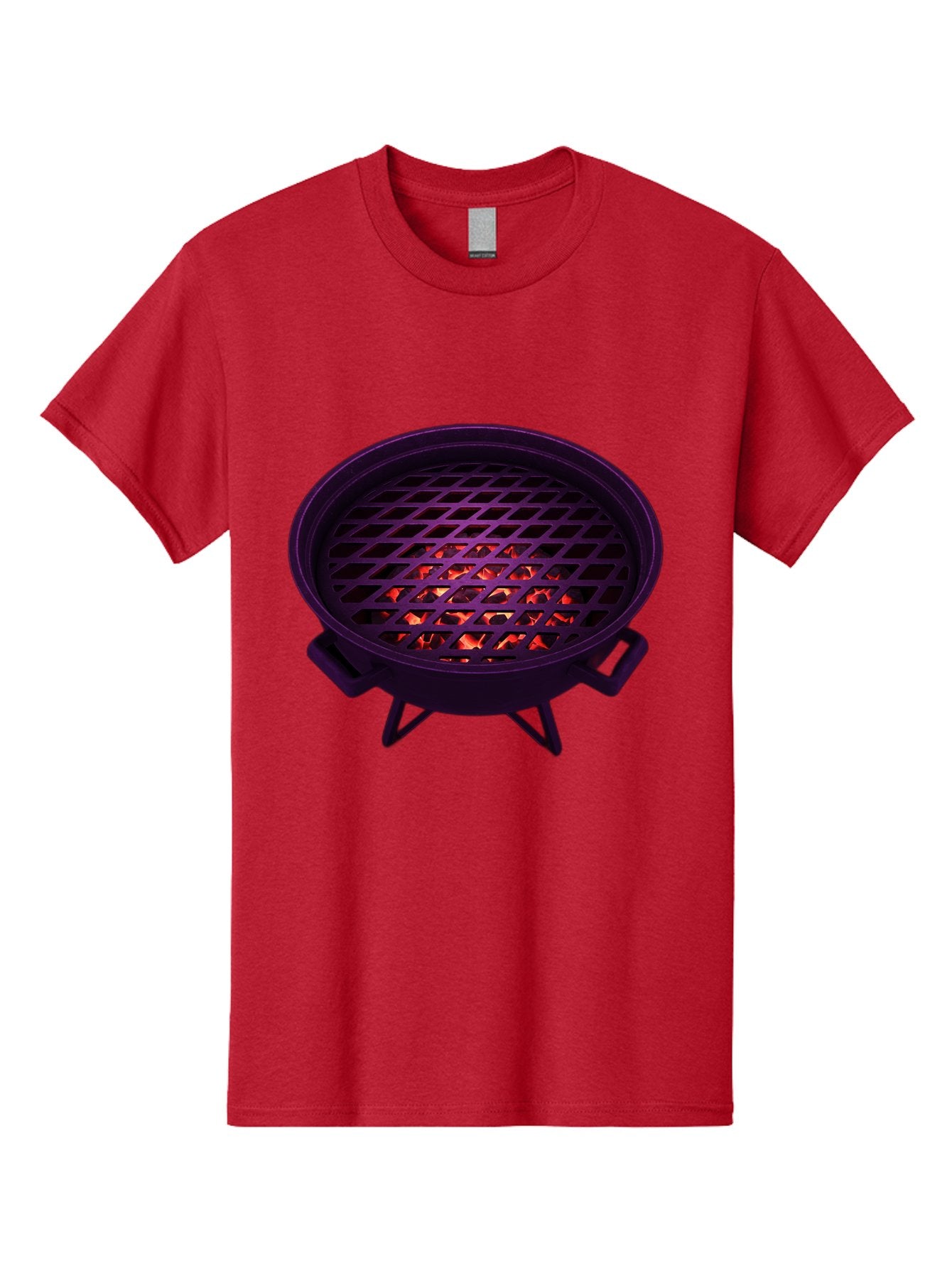 Fire-Pit Men'S Graphic Tee, 100% Cotton, Comfortable Casual Summer Wear, Machine Washable, Fire Pit, Grill Grate, Burning Coals, Outdoor Cooking, Camping Gear, Barbecue, Grill, Outdoor Fire Bab903 8