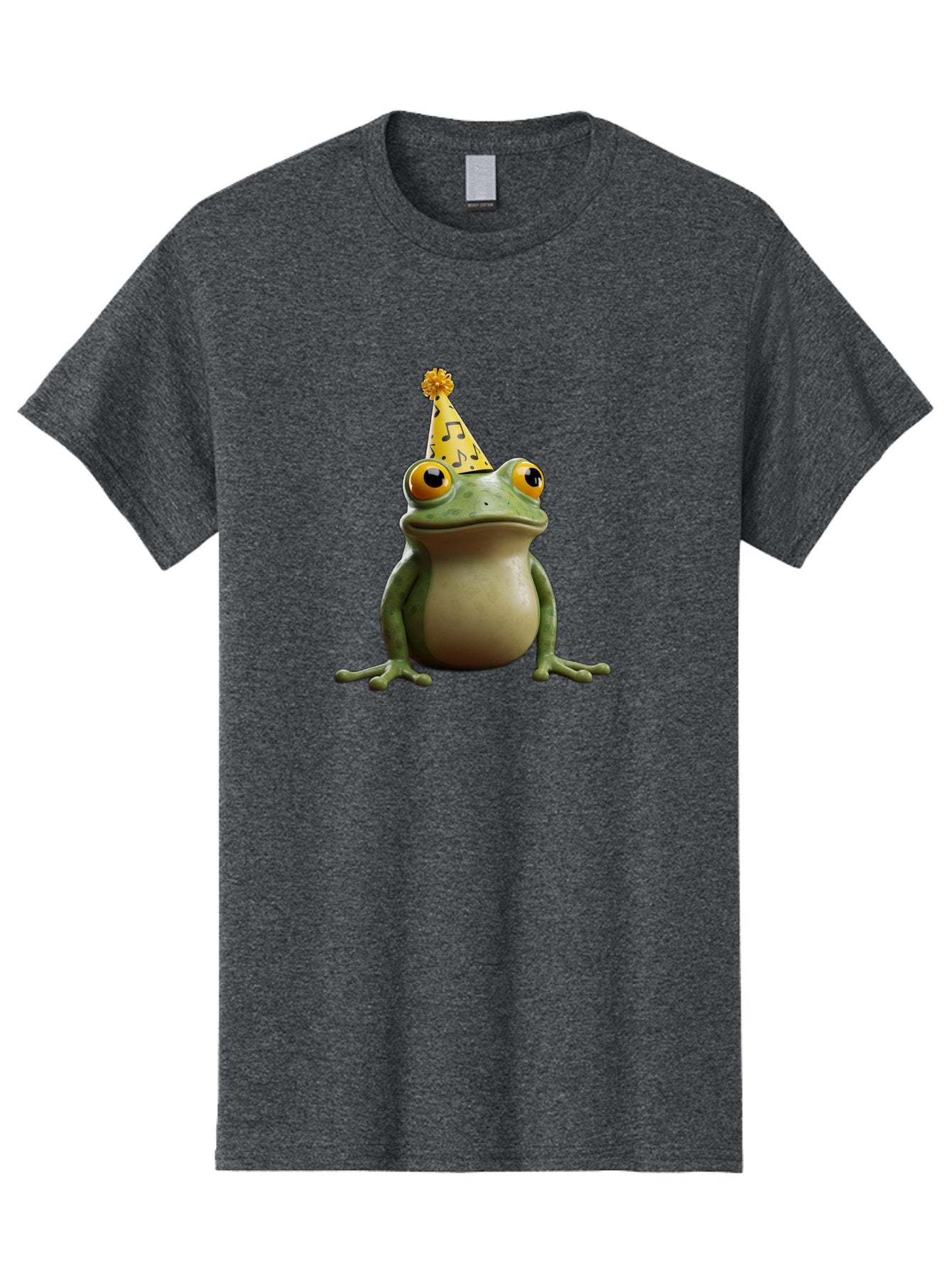 Frog-In-Party-Hat-3 Men'S Graphic Tee, 100% Cotton, Comfortable Casual Summer Wear, Machine Washable, Cartoon Frog, Party Hat, Celebration, Funny Animal, Comical Expression, Quirky Character, Playful Vibe, Silly Graphics Bab923 12