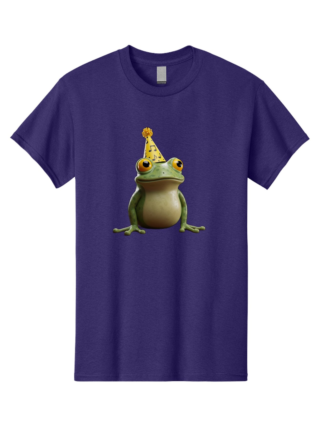 Frog-In-Party-Hat-3 Men'S Graphic Tee, 100% Cotton, Comfortable Casual Summer Wear, Machine Washable, Cartoon Frog, Party Hat, Celebration, Funny Animal, Comical Expression, Quirky Character, Playful Vibe, Silly Graphics Bab923 15