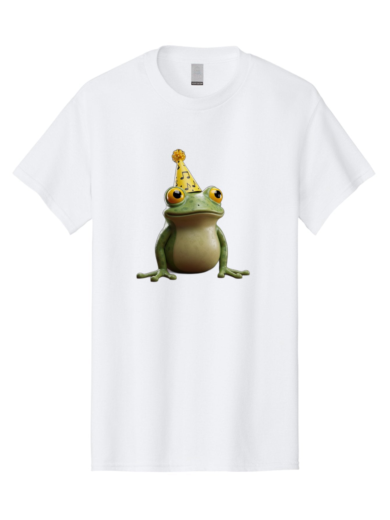 Frog-In-Party-Hat-3 Men'S Graphic Tee, 100% Cotton, Comfortable Casual Summer Wear, Machine Washable, Cartoon Frog, Party Hat, Celebration, Funny Animal, Comical Expression, Quirky Character, Playful Vibe, Silly Graphics Bab923 13