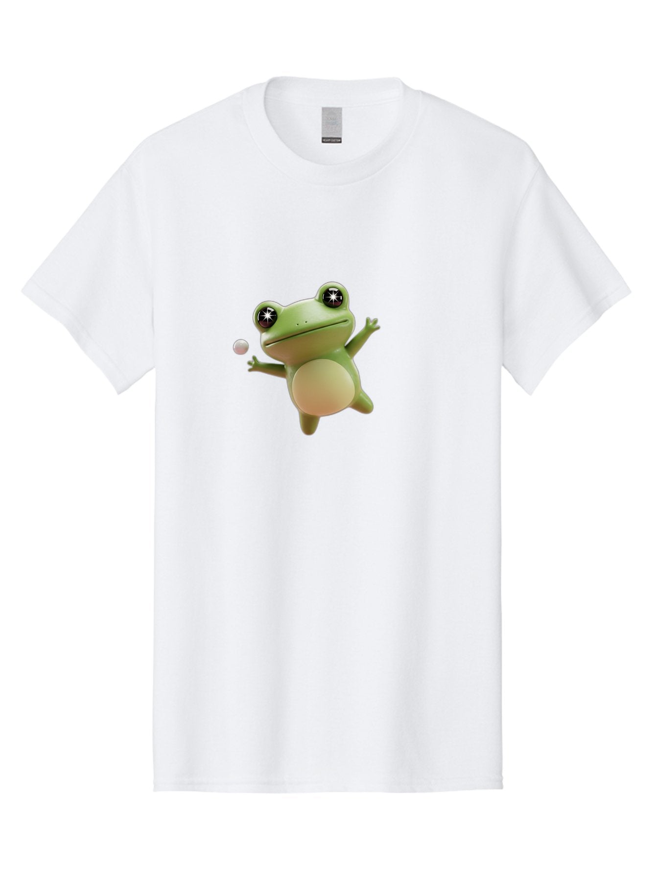 Frog Men'S Graphic Tee, 100% Cotton, Comfortable Casual Summer Wear, Machine Washable, Cartoon Frog, Playing With A Ball, Playful Frog, 3D Character, Animated Character, Funny Animal, Amusing Illustration, Frolicking Frog, Whimsical Creature Bab934 13