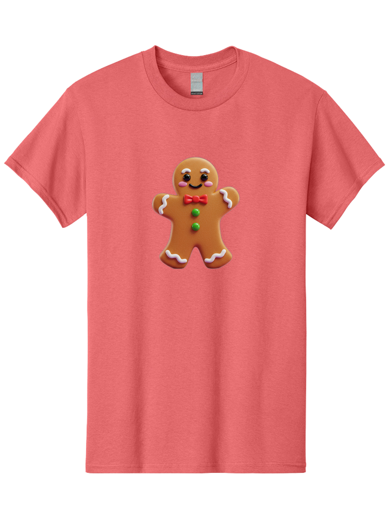 Gingerbread-Man-6 Men'S Graphic Tee, 100% Cotton, Comfortable Casual Summer Wear, Machine Washable, Gingerbread Man, Christmas Cookie, Holiday Treat, Sweet Decoration, Festive Dessert, Bakery Delight, Adorable Character Bab954 11