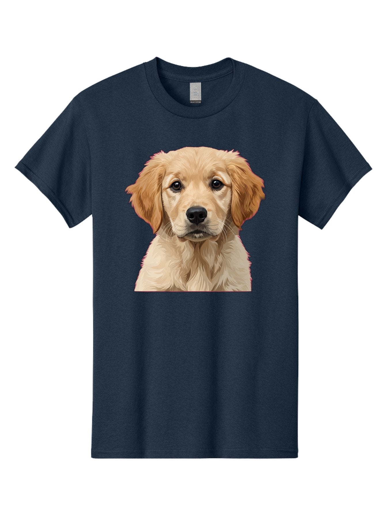 Golden-Retriever-Puppy Men'S Graphic Tee, 100% Cotton, Comfortable Casual Summer Wear, Machine Washable, Golden Retriever Puppy, Cute Dog, Puppy Face, Fluffy Fur, Adorable Eyes, Friendly Dog, Lovable Pet, Young Canine, Playful Pup, Bab994 10