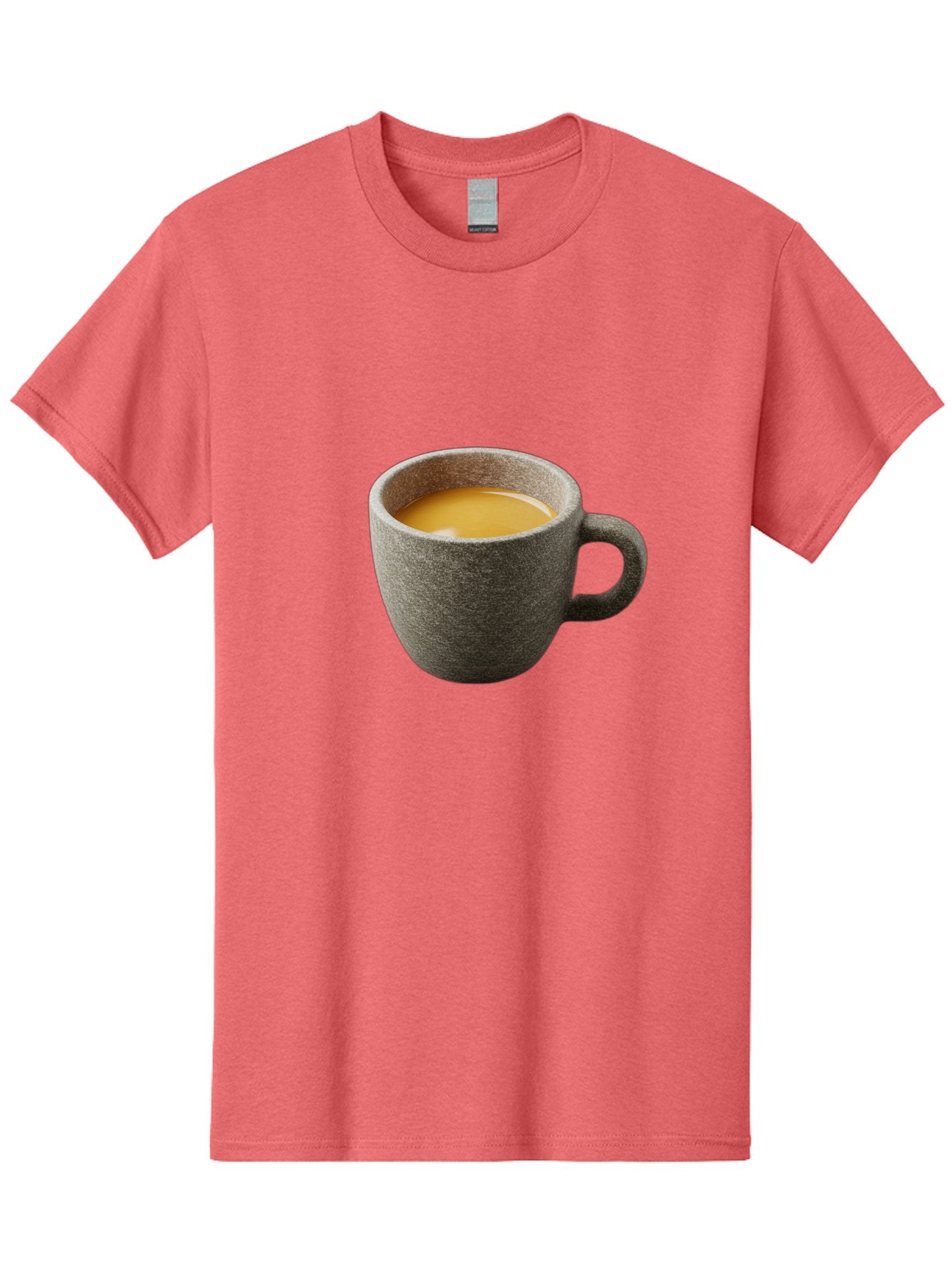 Grey-Coffee-Mug Men'S Graphic Tee, 100% Cotton, Comfortable Casual Summer Wear, Machine Washable, Coffee Cup, Gray Mug, Coffee Drink, Morning Coffee, Coffee Time, Beverage, Hot Drink, Cozy Moment Bac008 4
