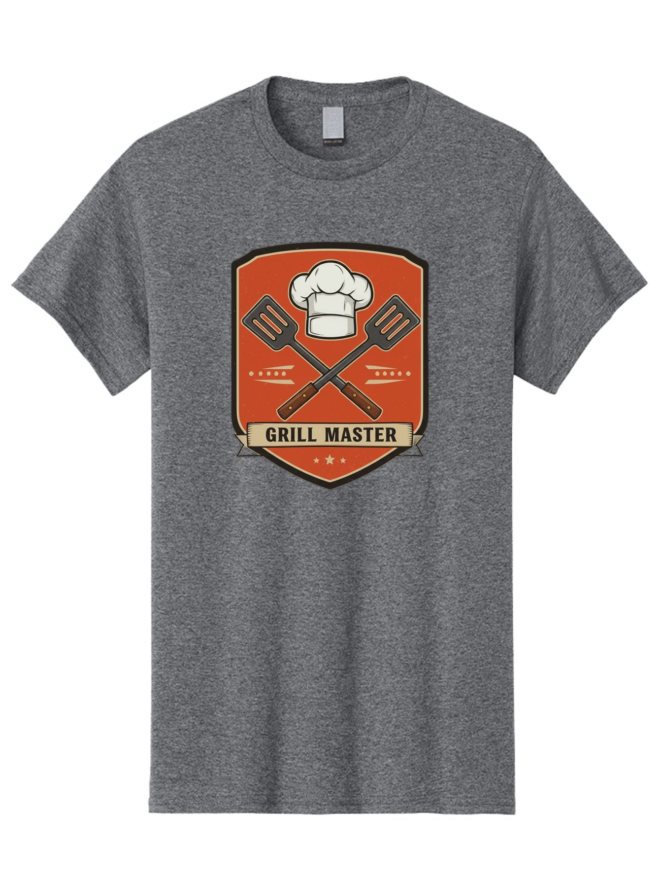 Grill-Master Men'S Graphic Tee, 100% Cotton, Comfortable Casual Summer Wear, Machine Washable, Grill Master Logo, Chef Hat, Barbecue Utensils, Grilling Tools, Culinary Expertise, Cooking Mastery, Grill Mastery, Chef Logo Bac012 9