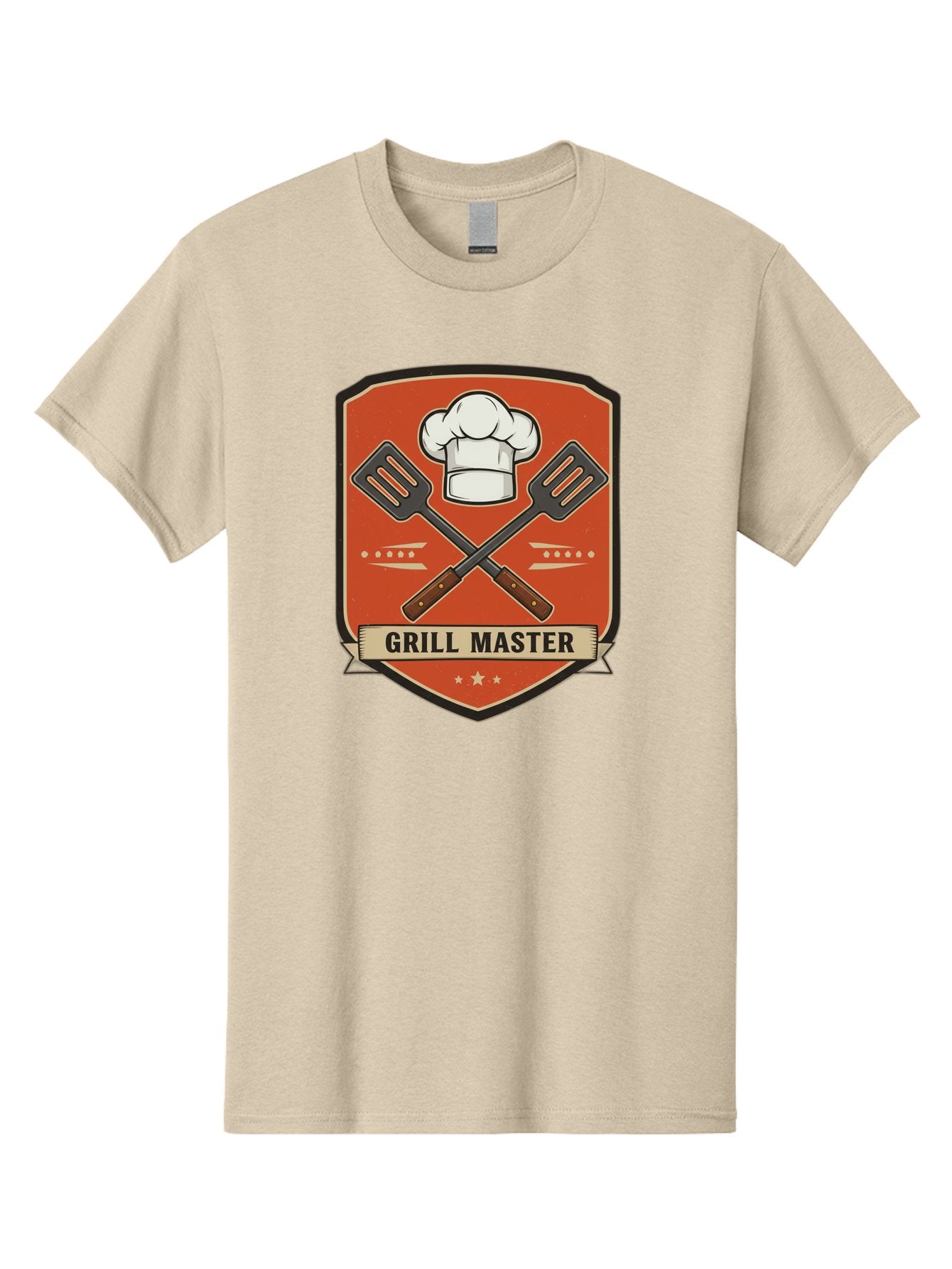 Grill-Master Men'S Graphic Tee, 100% Cotton, Comfortable Casual Summer Wear, Machine Washable, Grill Master Logo, Chef Hat, Barbecue Utensils, Grilling Tools, Culinary Expertise, Cooking Mastery, Grill Mastery, Chef Logo Bac012 11