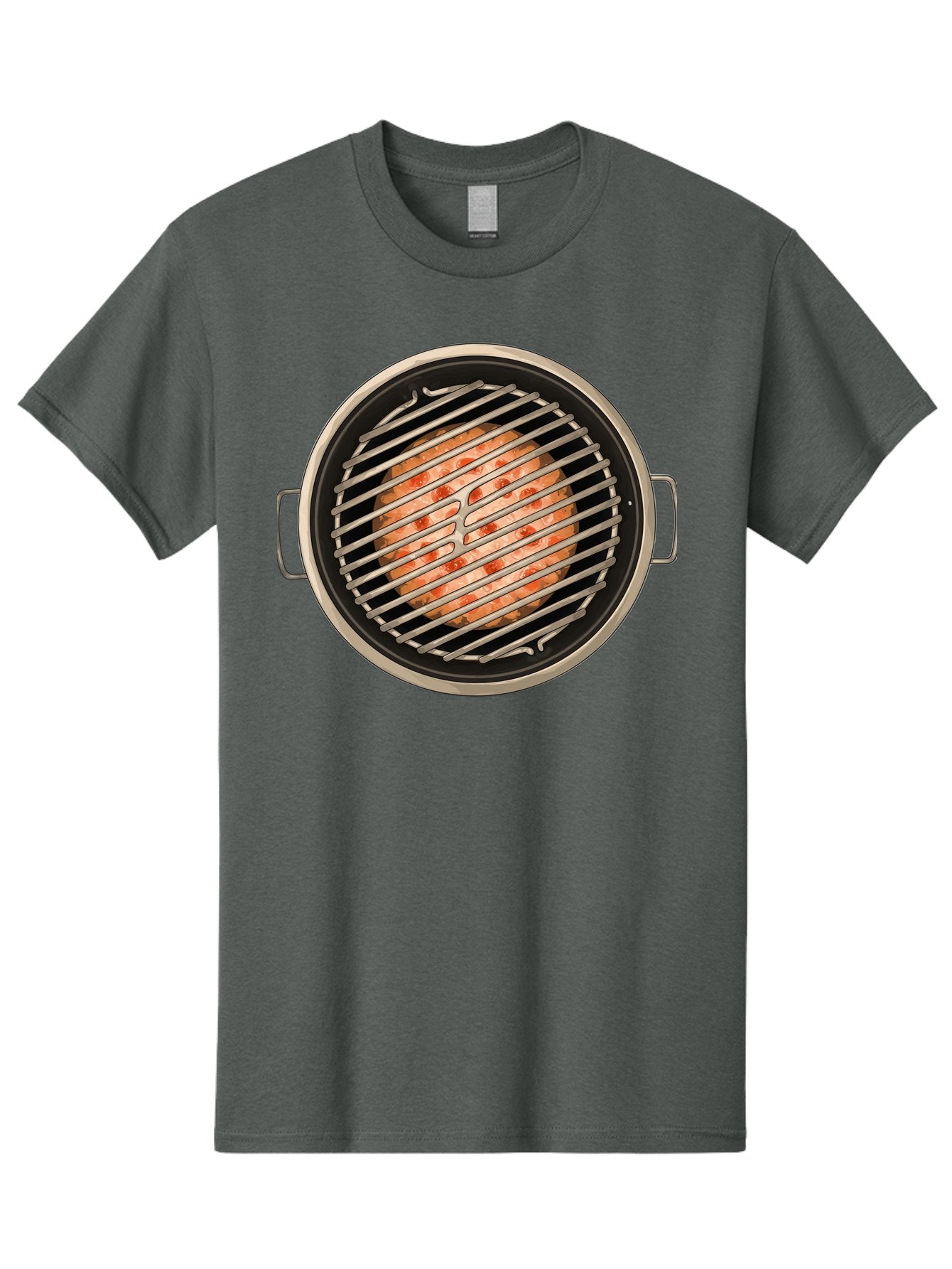 Grilled-Salmon Men'S Graphic Tee, 100% Cotton, Comfortable Casual Summer Wear, Machine Washable, Grilled Chicken, Chicken Breast, Cooking, Barbecue, Grilling, Meat, Kitchen, Food, Cooking Technique, Grill Marks, Culinary Art Bac015 11