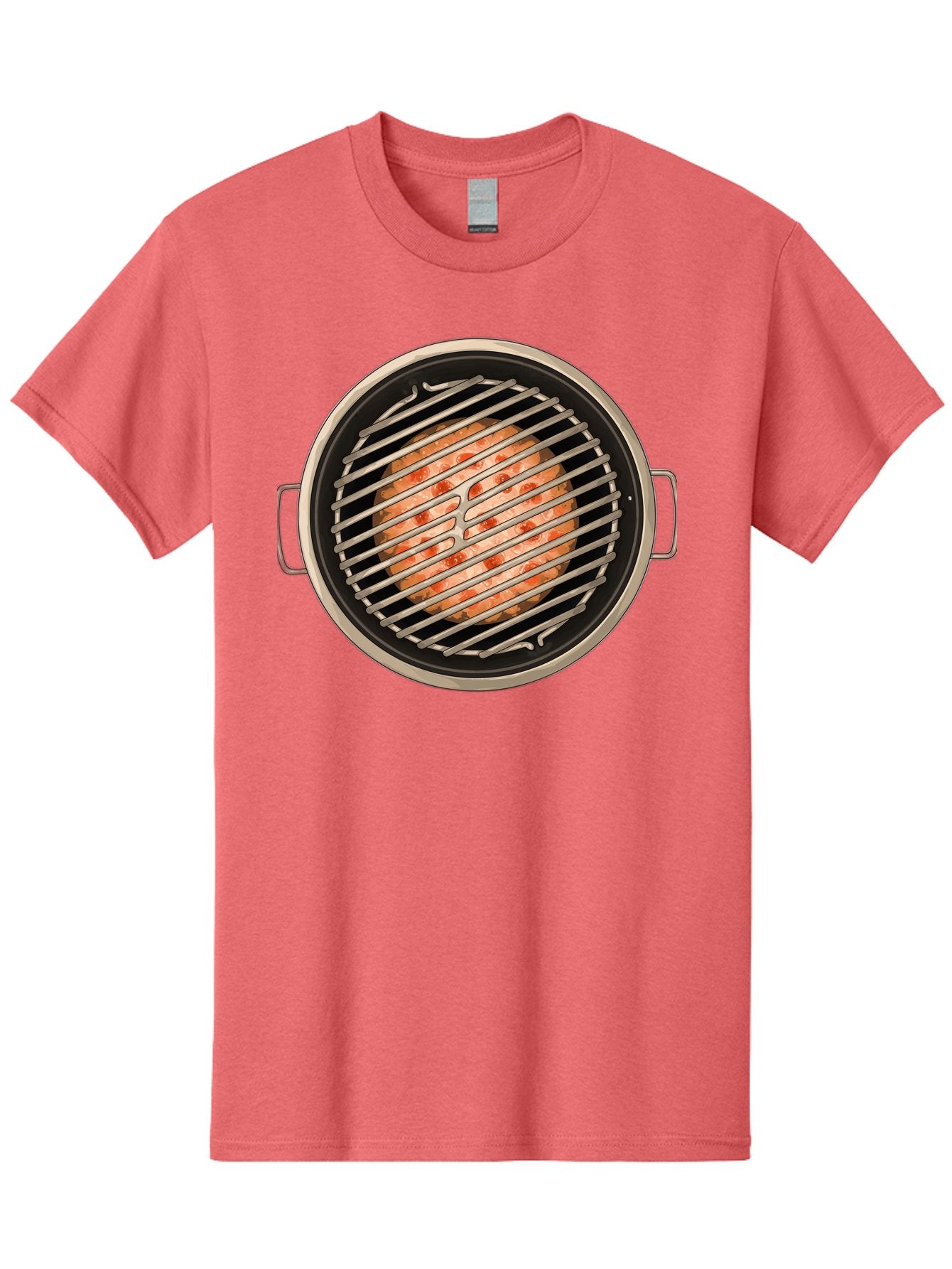 Grilled-Salmon Men'S Graphic Tee, 100% Cotton, Comfortable Casual Summer Wear, Machine Washable, Grilled Chicken, Chicken Breast, Cooking, Barbecue, Grilling, Meat, Kitchen, Food, Cooking Technique, Grill Marks, Culinary Art Bac015 8