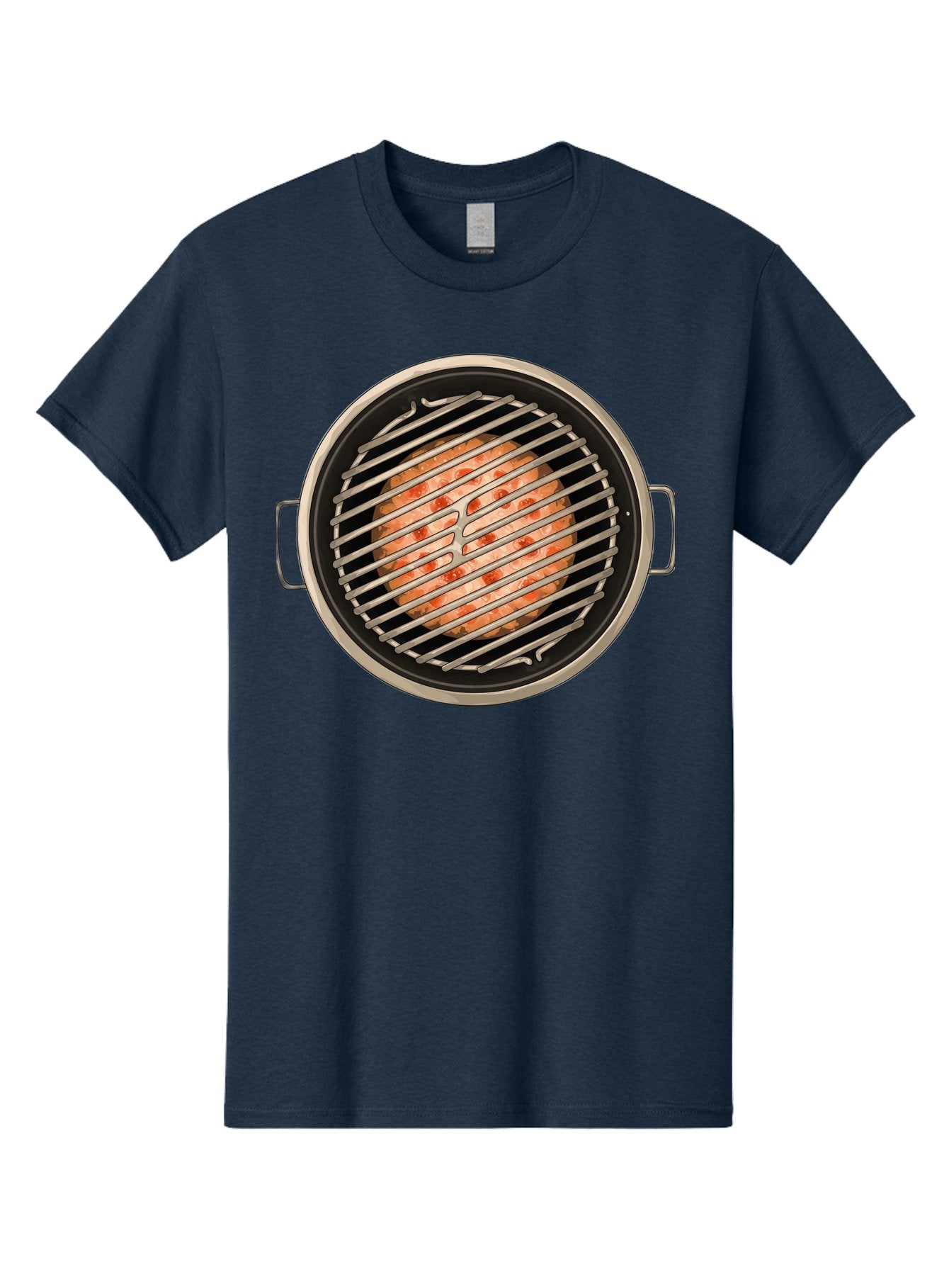 Grilled-Salmon Men'S Graphic Tee, 100% Cotton, Comfortable Casual Summer Wear, Machine Washable, Grilled Chicken, Chicken Breast, Cooking, Barbecue, Grilling, Meat, Kitchen, Food, Cooking Technique, Grill Marks, Culinary Art Bac015 10
