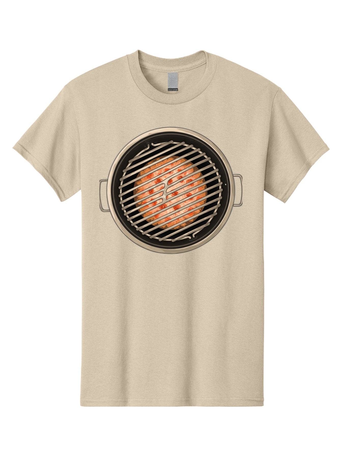 Grilled-Salmon Men'S Graphic Tee, 100% Cotton, Comfortable Casual Summer Wear, Machine Washable, Grilled Chicken, Chicken Breast, Cooking, Barbecue, Grilling, Meat, Kitchen, Food, Cooking Technique, Grill Marks, Culinary Art Bac015 14