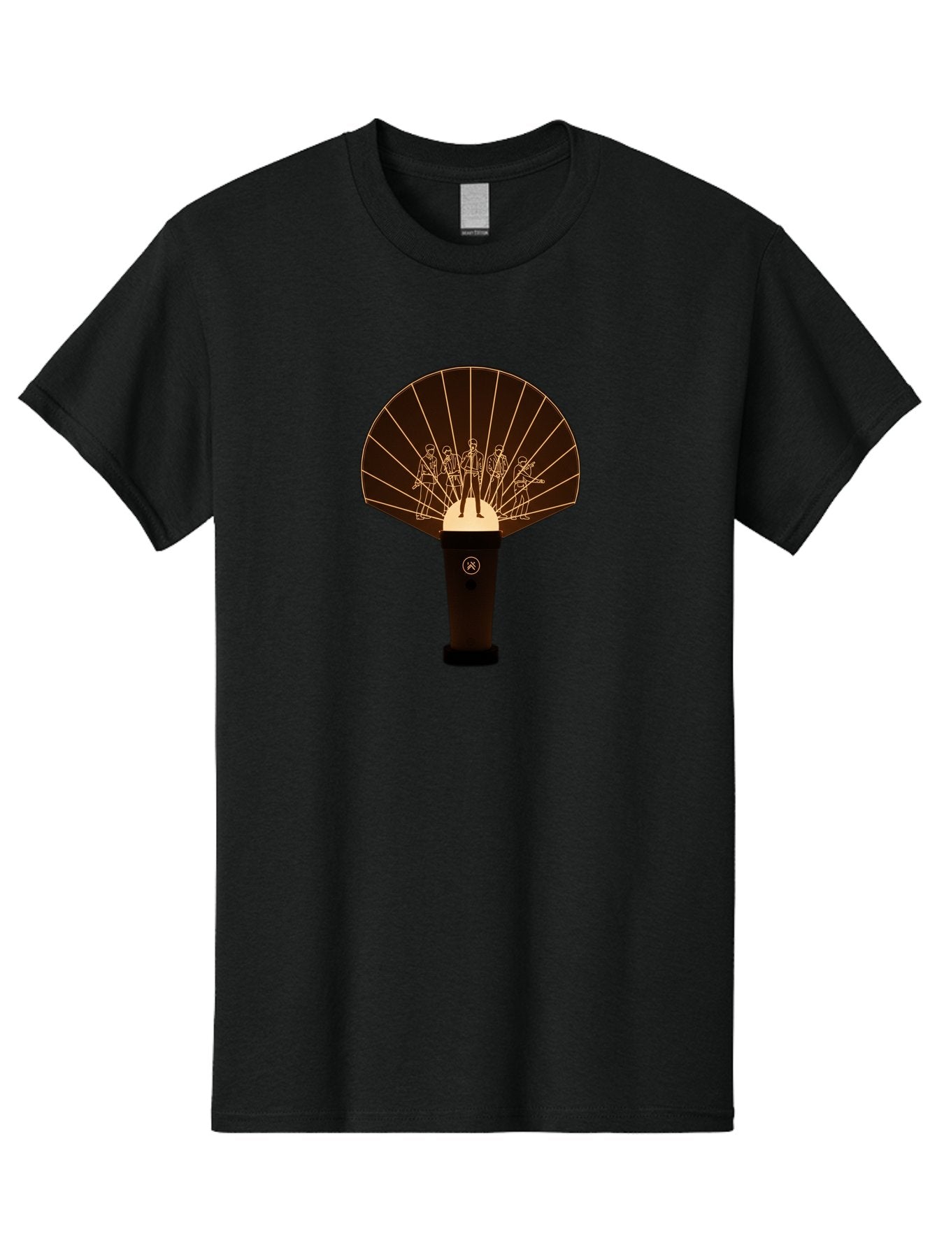 Handheld-Fan Men'S Graphic Tee, 100% Cotton, Comfortable Casual Summer Wear, Machine Washable, Handheld Fan, Elegant Design, Traditional Accessory, Cultural Heritage, Decorative Patterns, Minimalist Art, Simple Luxury, Gold Accents, Bac021 8