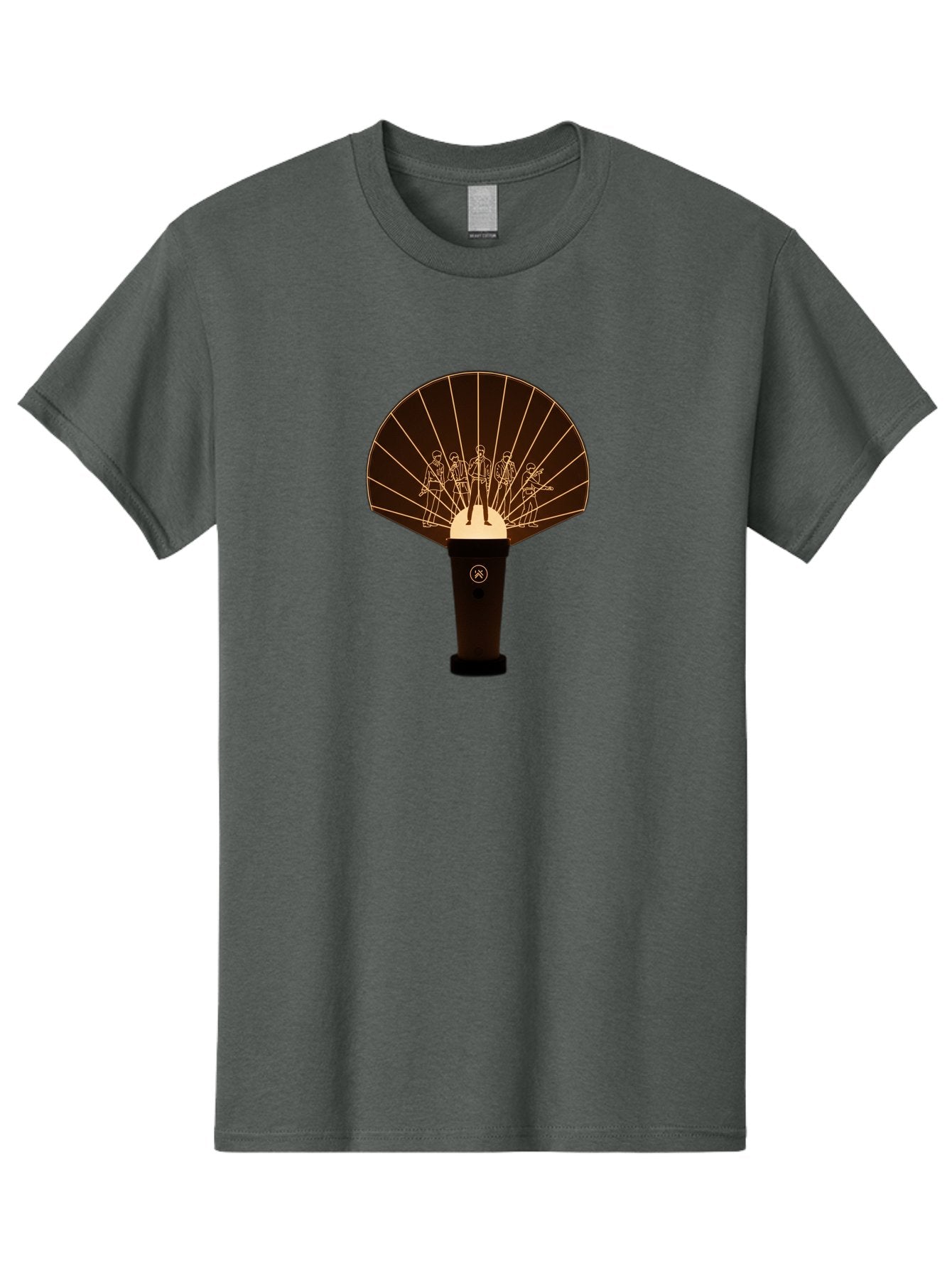 Handheld-Fan Men'S Graphic Tee, 100% Cotton, Comfortable Casual Summer Wear, Machine Washable, Handheld Fan, Elegant Design, Traditional Accessory, Cultural Heritage, Decorative Patterns, Minimalist Art, Simple Luxury, Gold Accents, Bac021 14