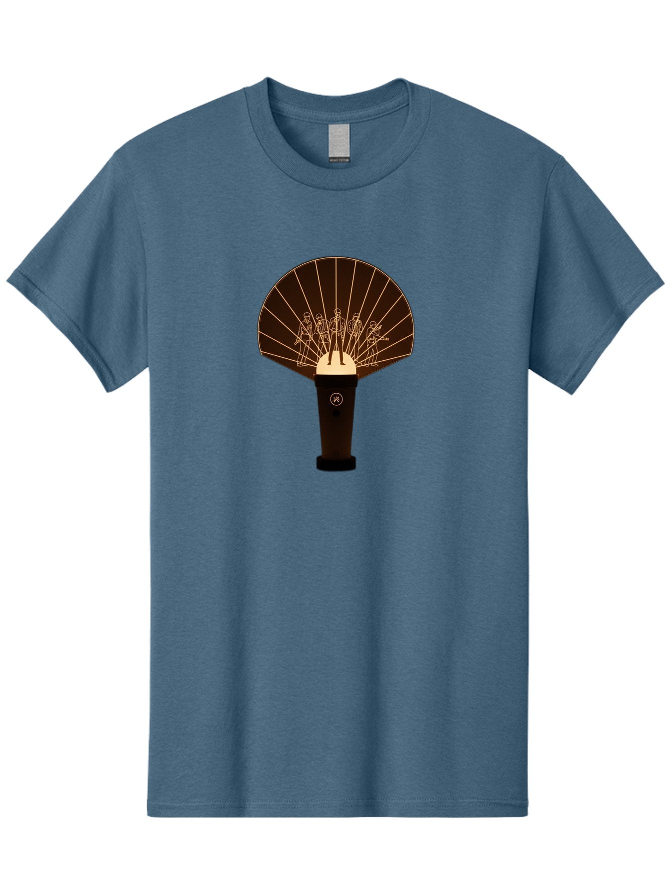 Handheld-Fan Men'S Graphic Tee, 100% Cotton, Comfortable Casual Summer Wear, Machine Washable, Handheld Fan, Elegant Design, Traditional Accessory, Cultural Heritage, Decorative Patterns, Minimalist Art, Simple Luxury, Gold Accents, Bac021 6