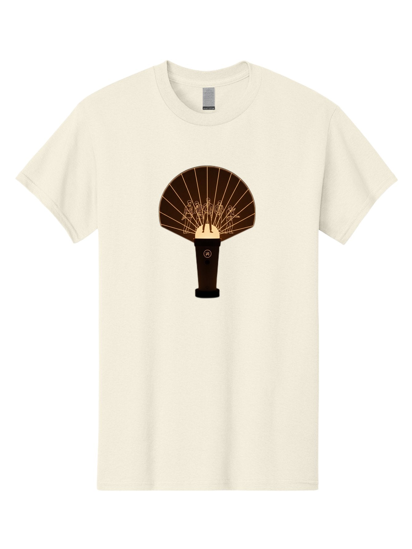 Handheld-Fan Men'S Graphic Tee, 100% Cotton, Comfortable Casual Summer Wear, Machine Washable, Handheld Fan, Elegant Design, Traditional Accessory, Cultural Heritage, Decorative Patterns, Minimalist Art, Simple Luxury, Gold Accents, Bac021 11