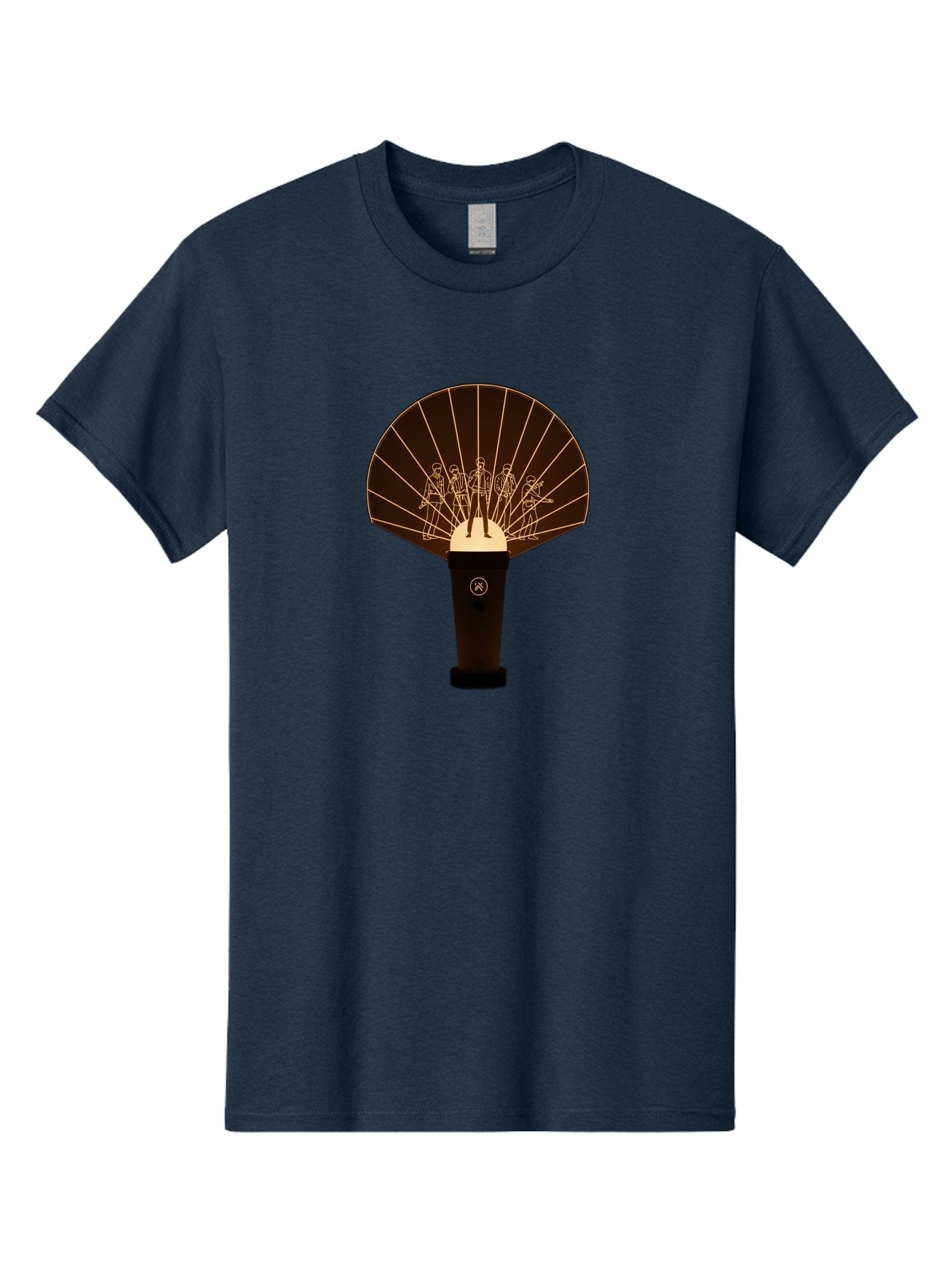 Handheld-Fan Men'S Graphic Tee, 100% Cotton, Comfortable Casual Summer Wear, Machine Washable, Handheld Fan, Elegant Design, Traditional Accessory, Cultural Heritage, Decorative Patterns, Minimalist Art, Simple Luxury, Gold Accents, Bac021 15