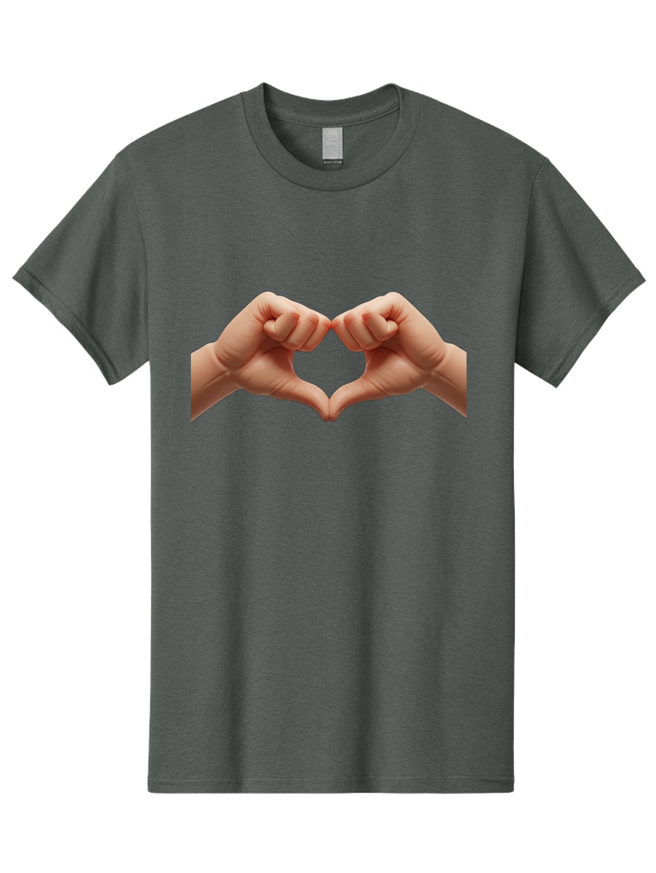 Hands-Forming-Heart-3 Men'S Graphic Tee, 100% Cotton, Comfortable Casual Summer Wear, Machine Washable, Hands Forming Heart Shape, Heart Gesture, Love Symbol, Hand Sign, Affectionate Gesture, Heart Hands, Love Sign Bac024 12
