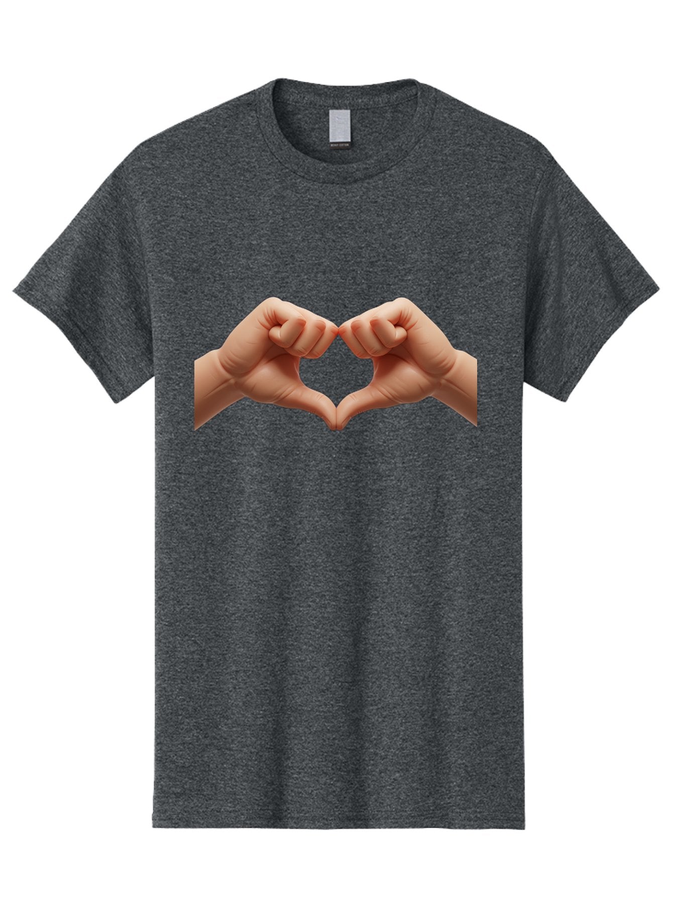 Hands-Forming-Heart-3 Men'S Graphic Tee, 100% Cotton, Comfortable Casual Summer Wear, Machine Washable, Hands Forming Heart Shape, Heart Gesture, Love Symbol, Hand Sign, Affectionate Gesture, Heart Hands, Love Sign Bac024 11