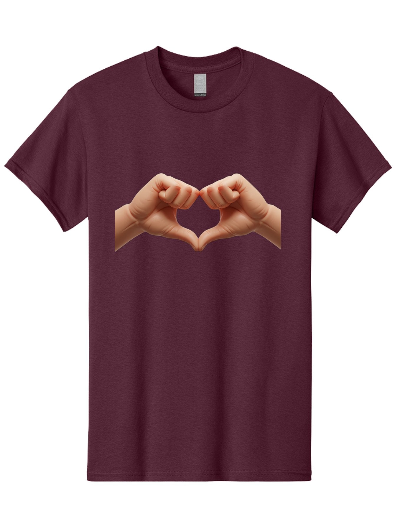 Hands-Forming-Heart-3 Men'S Graphic Tee, 100% Cotton, Comfortable Casual Summer Wear, Machine Washable, Hands Forming Heart Shape, Heart Gesture, Love Symbol, Hand Sign, Affectionate Gesture, Heart Hands, Love Sign Bac024 15