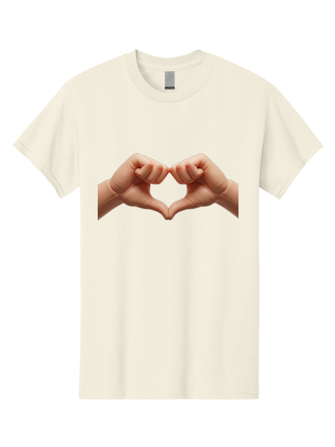 Hands-Forming-Heart-3 Men'S Graphic Tee, 100% Cotton, Comfortable Casual Summer Wear, Machine Washable, Hands Forming Heart Shape, Heart Gesture, Love Symbol, Hand Sign, Affectionate Gesture, Heart Hands, Love Sign Bac024 15