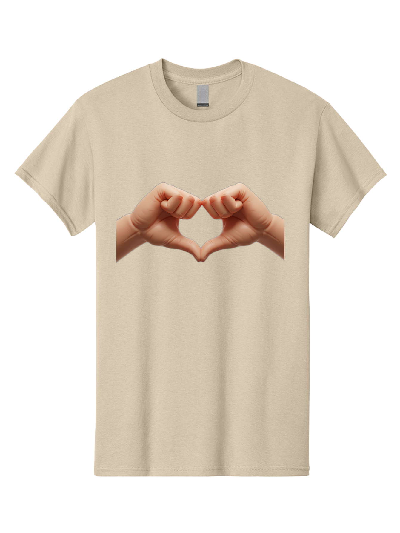 Hands-Forming-Heart-3 Men'S Graphic Tee, 100% Cotton, Comfortable Casual Summer Wear, Machine Washable, Hands Forming Heart Shape, Heart Gesture, Love Symbol, Hand Sign, Affectionate Gesture, Heart Hands, Love Sign Bac024 12