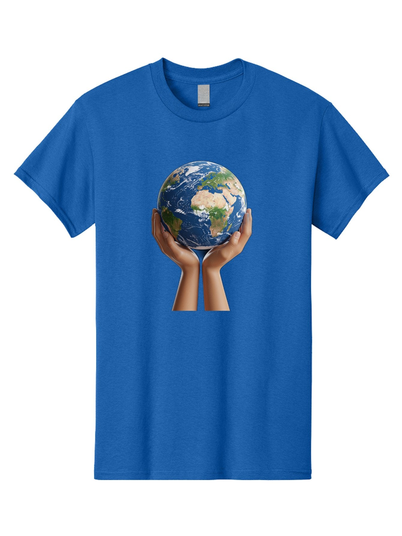 Hands-Holding-Earth Men'S Graphic Tee, 100% Cotton, Comfortable Casual Summer Wear, Machine Washable, Hands Holding The Earth, Global Unity, Environmental Conservation, World Peace, Earth'S Beauty, Human Connection, Global Citizenship, Bac028 14