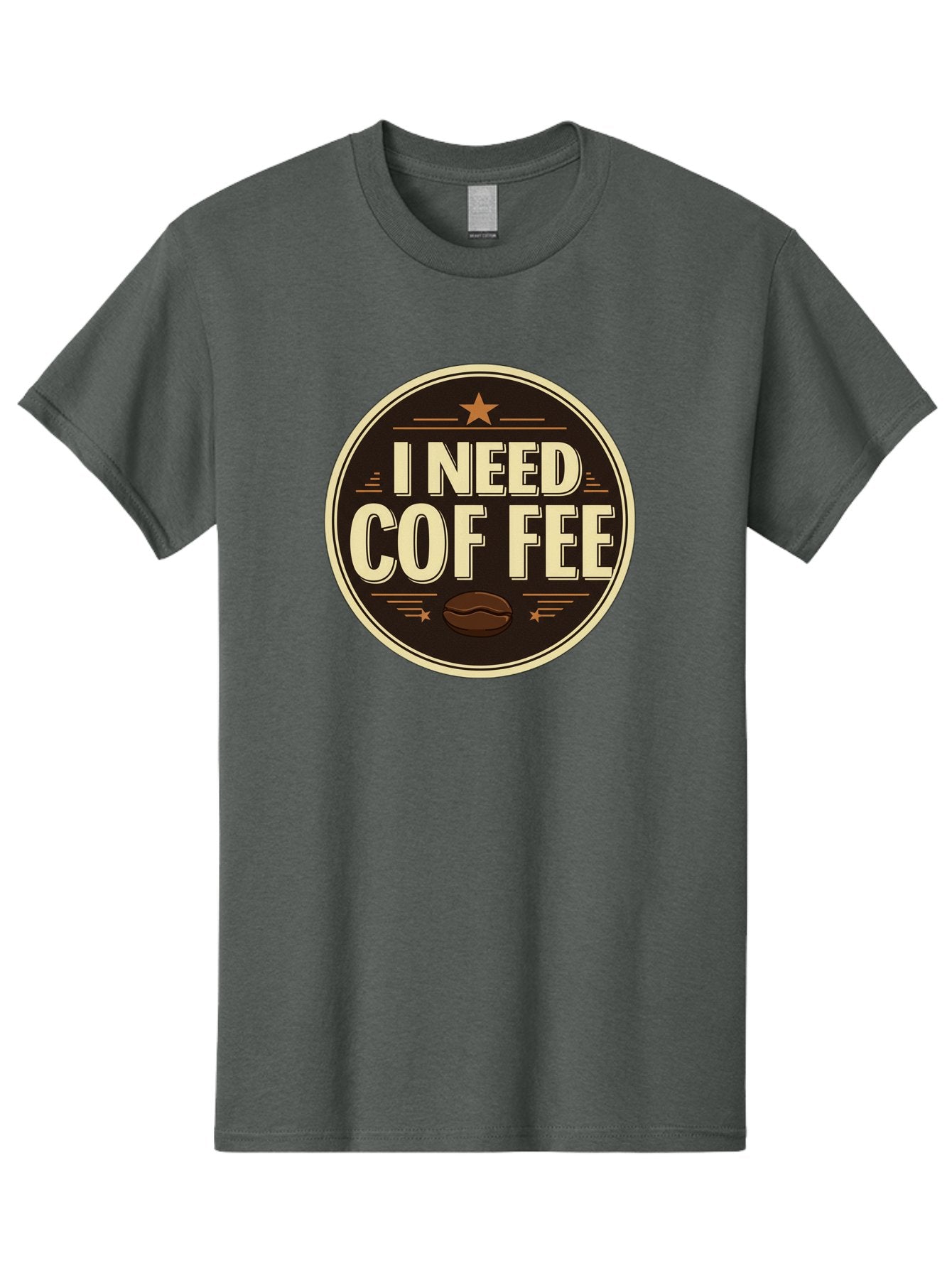 I-Need-Coffee-1 Men'S Graphic Tee, 100% Cotton, Comfortable Casual Summer Wear, Machine Washable, Coffee Lover, Coffee Break, Coffee Addiction, Coffee Quote, Coffee Humor, Coffee Needed, Coffee Craving Bac058 13