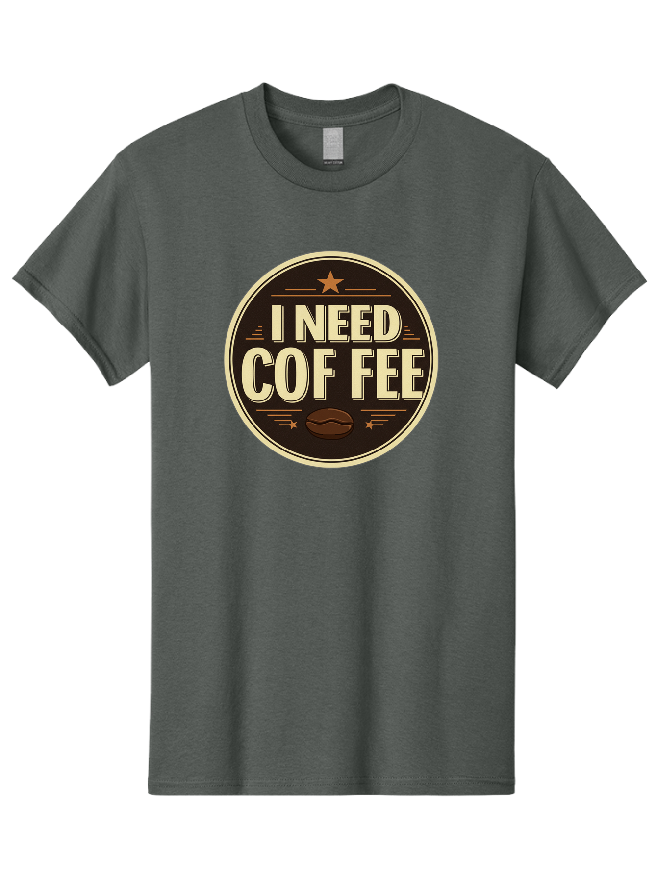 I-Need-Coffee-1 Men'S Graphic Tee, 100% Cotton, Comfortable Casual Summer Wear, Machine Washable, Coffee Lover, Coffee Break, Coffee Addiction, Coffee Quote, Coffee Humor, Coffee Needed, Coffee Craving Bac058 15