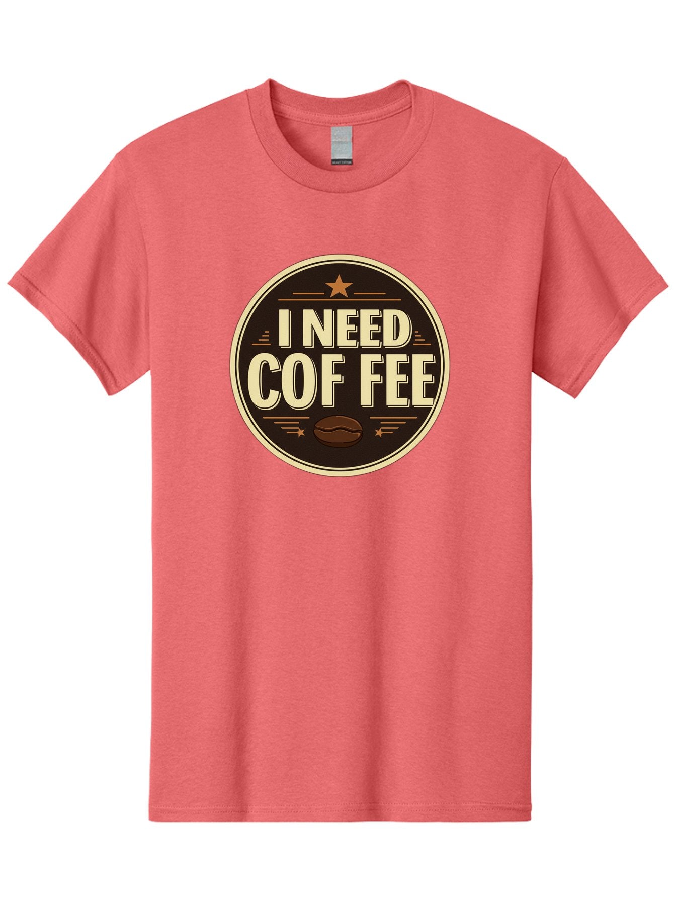 I-Need-Coffee-1 Men'S Graphic Tee, 100% Cotton, Comfortable Casual Summer Wear, Machine Washable, Coffee Lover, Coffee Break, Coffee Addiction, Coffee Quote, Coffee Humor, Coffee Needed, Coffee Craving Bac058 12