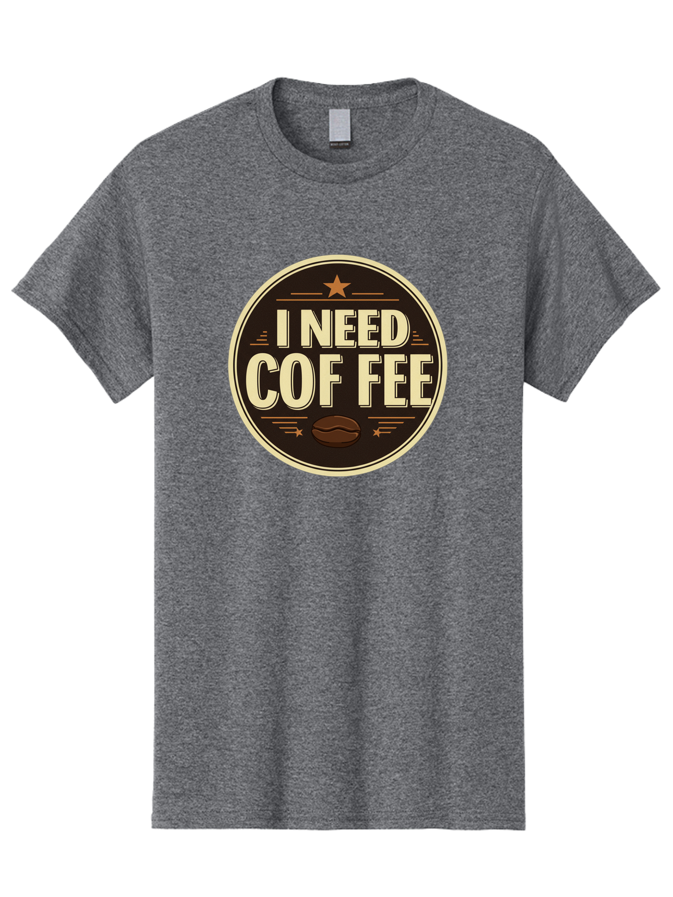 I-Need-Coffee-1 Men'S Graphic Tee, 100% Cotton, Comfortable Casual Summer Wear, Machine Washable, Coffee Lover, Coffee Break, Coffee Addiction, Coffee Quote, Coffee Humor, Coffee Needed, Coffee Craving Bac058 4