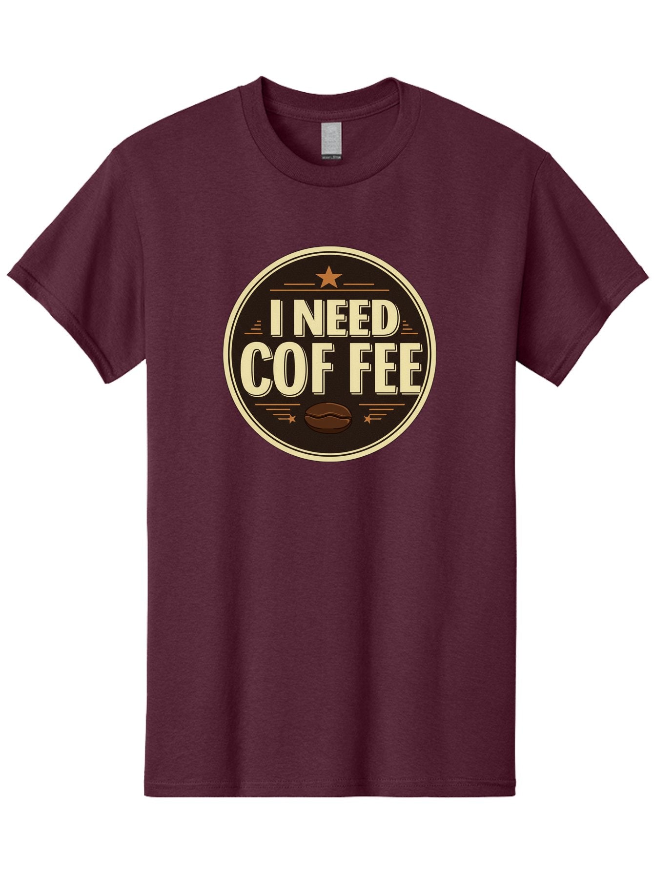 I-Need-Coffee-1 Men'S Graphic Tee, 100% Cotton, Comfortable Casual Summer Wear, Machine Washable, Coffee Lover, Coffee Break, Coffee Addiction, Coffee Quote, Coffee Humor, Coffee Needed, Coffee Craving Bac058 5