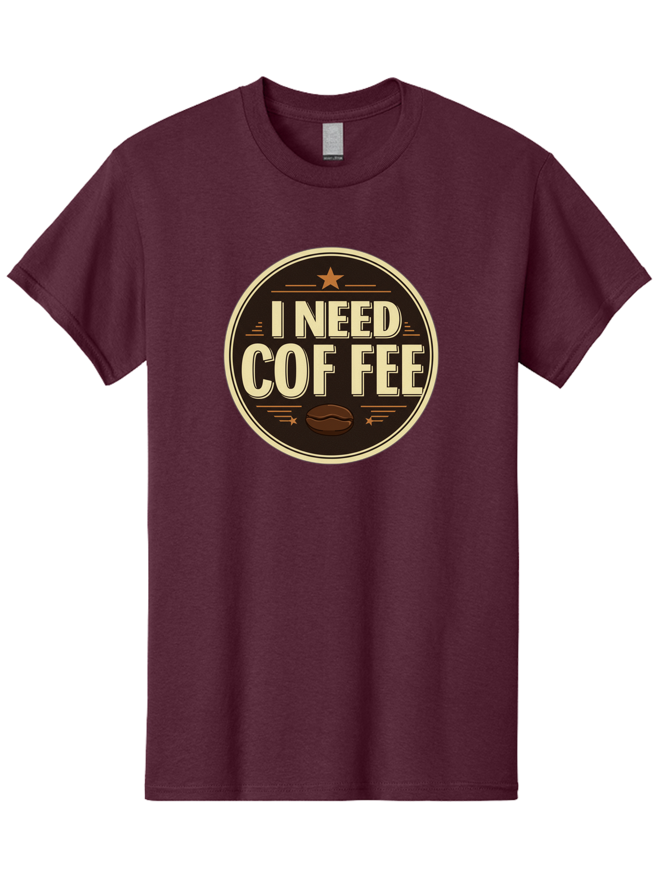 I-Need-Coffee-1 Men'S Graphic Tee, 100% Cotton, Comfortable Casual Summer Wear, Machine Washable, Coffee Lover, Coffee Break, Coffee Addiction, Coffee Quote, Coffee Humor, Coffee Needed, Coffee Craving Bac058 8