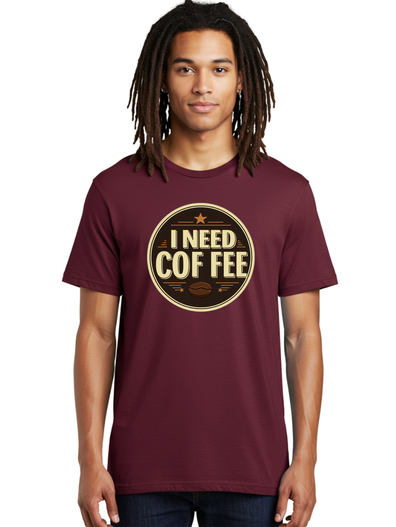 I-Need-Coffee-1 Men'S Graphic Tee, 100% Cotton, Comfortable Casual Summer Wear, Machine Washable, Coffee Lover, Coffee Break, Coffee Addiction, Coffee Quote, Coffee Humor, Coffee Needed, Coffee Craving Bac058 23