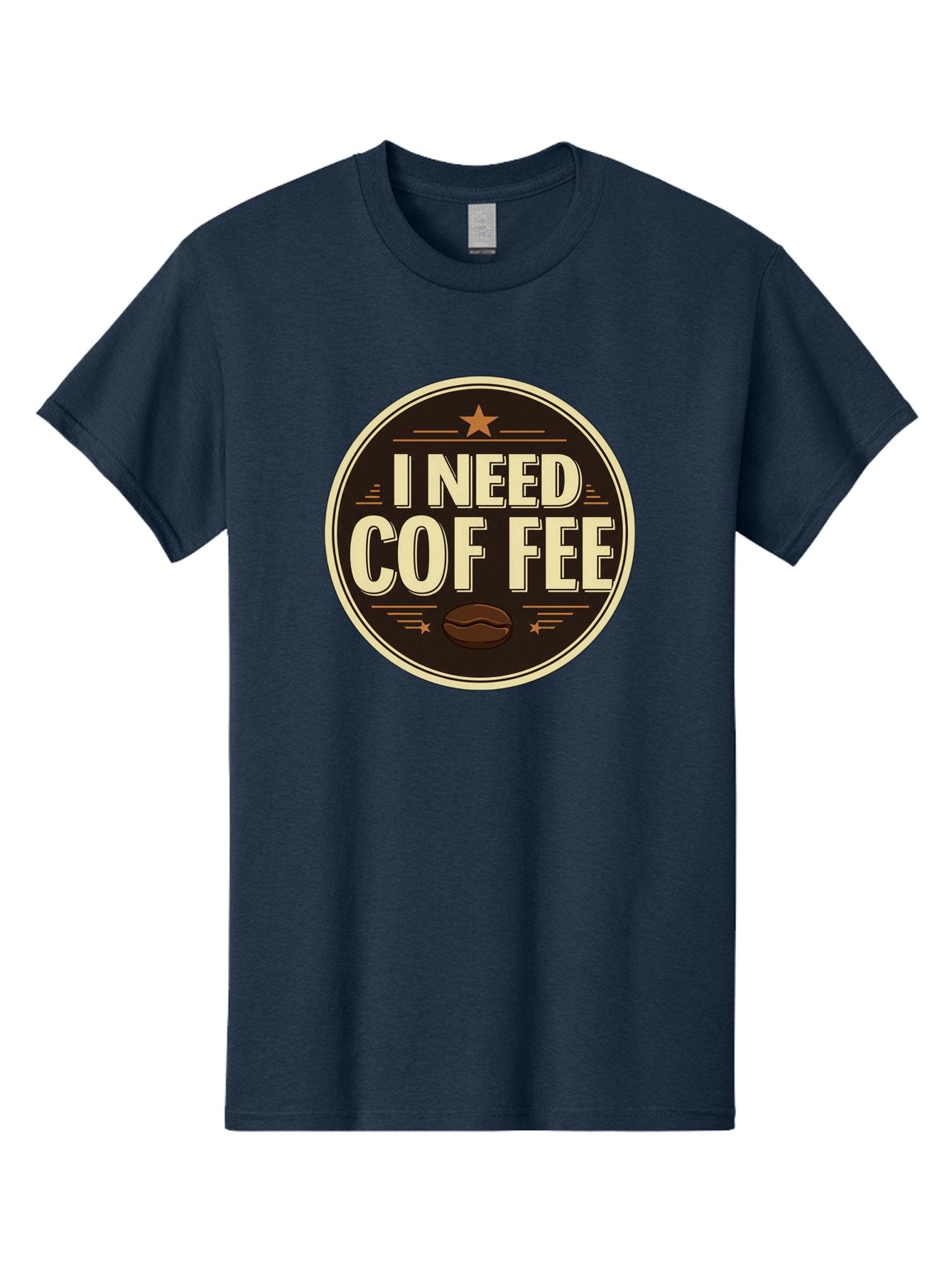 I-Need-Coffee-1 Men'S Graphic Tee, 100% Cotton, Comfortable Casual Summer Wear, Machine Washable, Coffee Lover, Coffee Break, Coffee Addiction, Coffee Quote, Coffee Humor, Coffee Needed, Coffee Craving Bac058 3