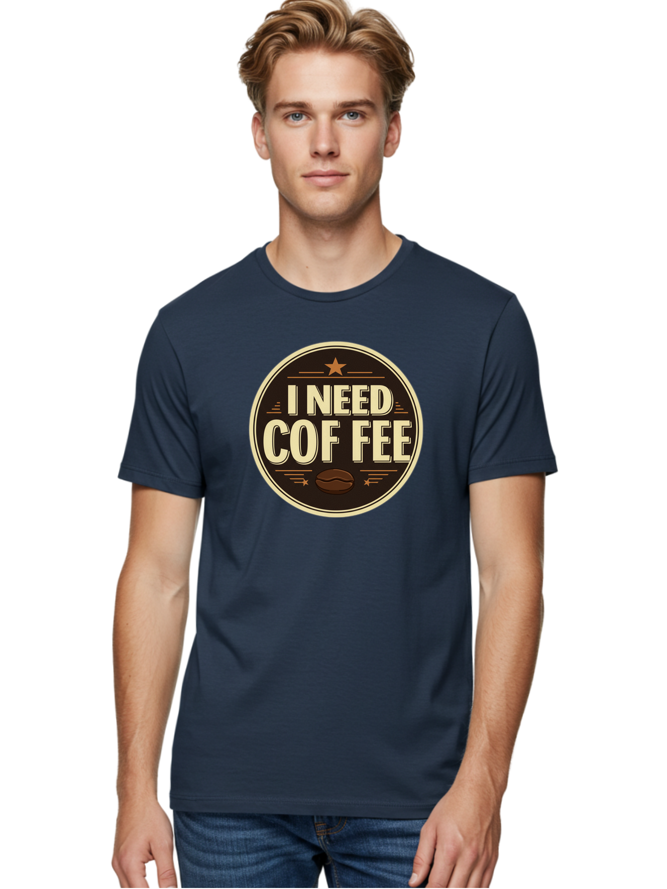 I-Need-Coffee-1 Men'S Graphic Tee, 100% Cotton, Comfortable Casual Summer Wear, Machine Washable, Coffee Lover, Coffee Break, Coffee Addiction, Coffee Quote, Coffee Humor, Coffee Needed, Coffee Craving Bac058 24