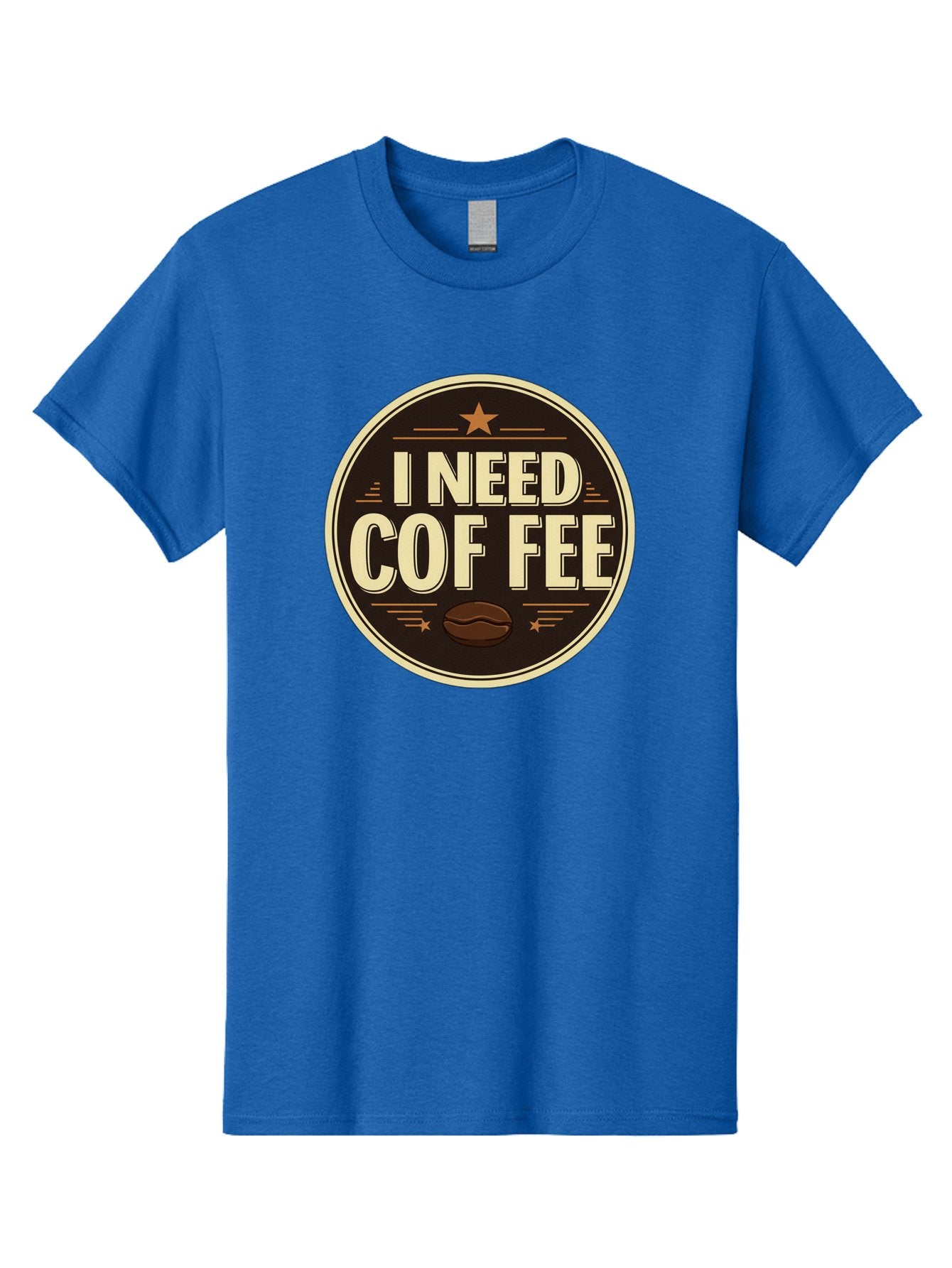 I-Need-Coffee-1 Men'S Graphic Tee, 100% Cotton, Comfortable Casual Summer Wear, Machine Washable, Coffee Lover, Coffee Break, Coffee Addiction, Coffee Quote, Coffee Humor, Coffee Needed, Coffee Craving Bac058 6