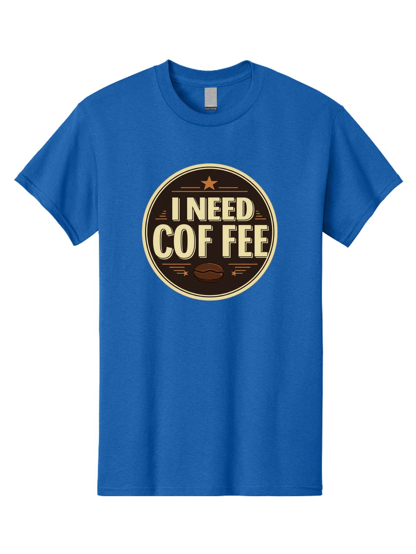 I-Need-Coffee-1 Men'S Graphic Tee, 100% Cotton, Comfortable Casual Summer Wear, Machine Washable, Coffee Lover, Coffee Break, Coffee Addiction, Coffee Quote, Coffee Humor, Coffee Needed, Coffee Craving Bac058 7
